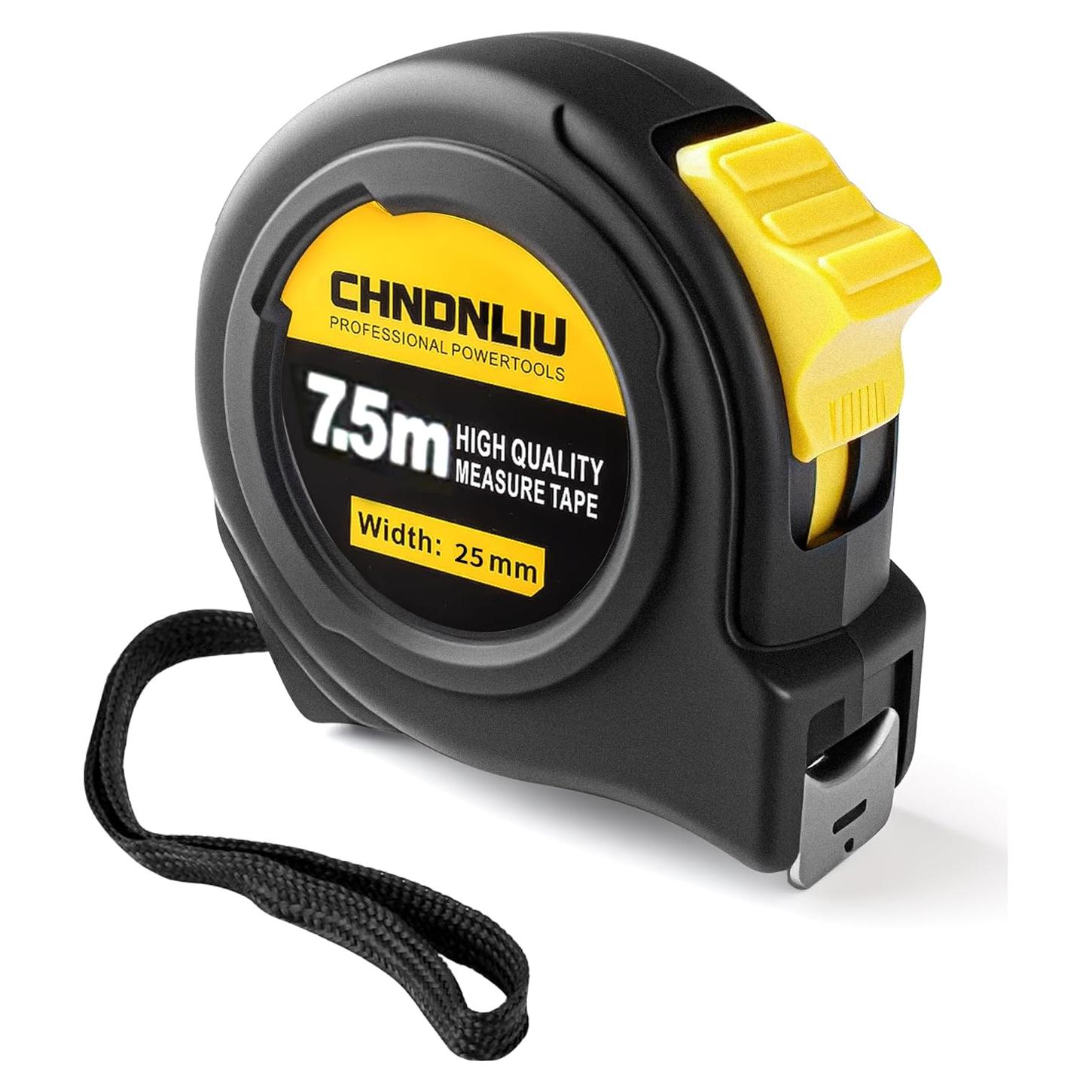 Cinta Métrica Retráctil 7.5m Chndnliu con Bloqueo y Clip