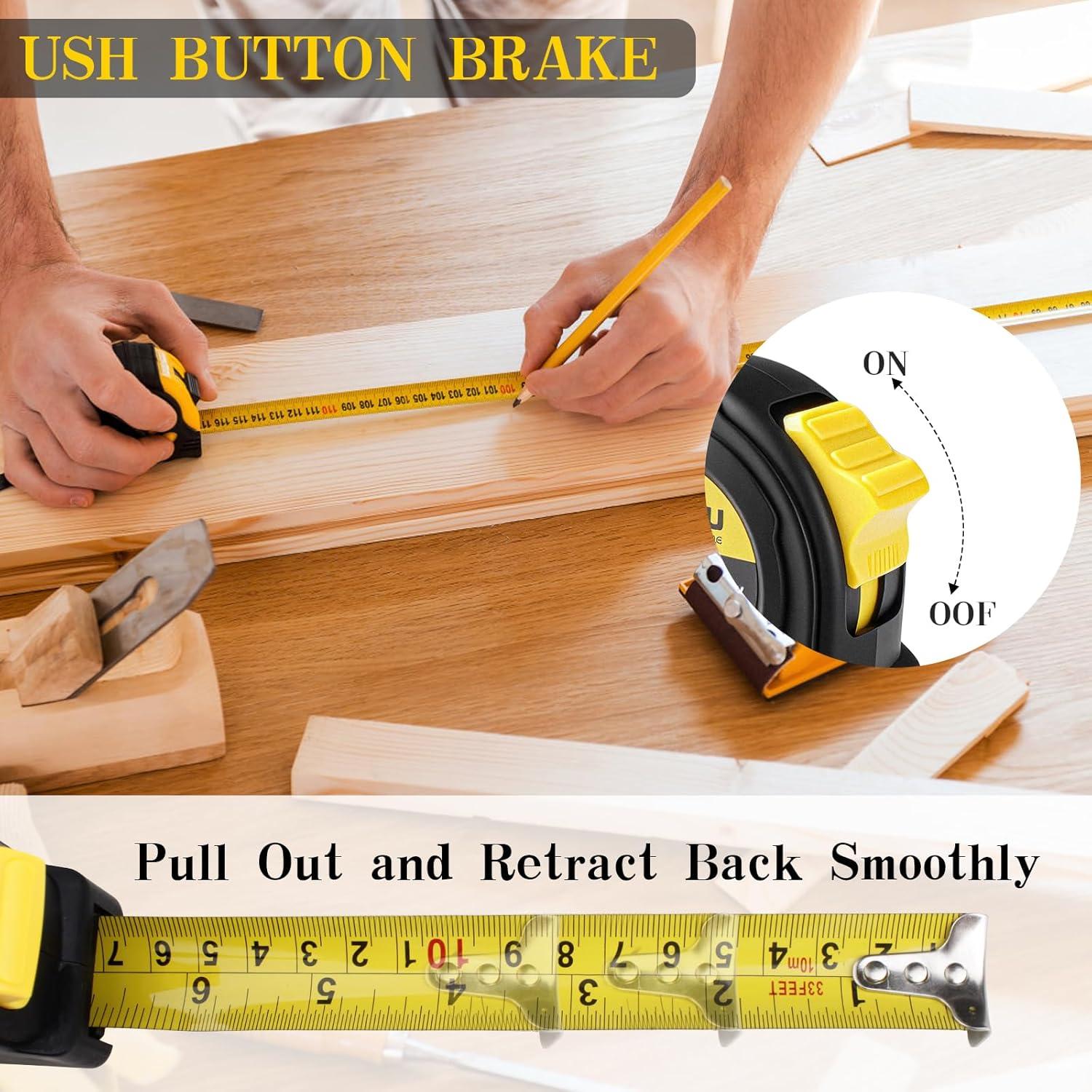 Cinta Métrica Retráctil 7.5m Chndnliu con Bloqueo y Clip