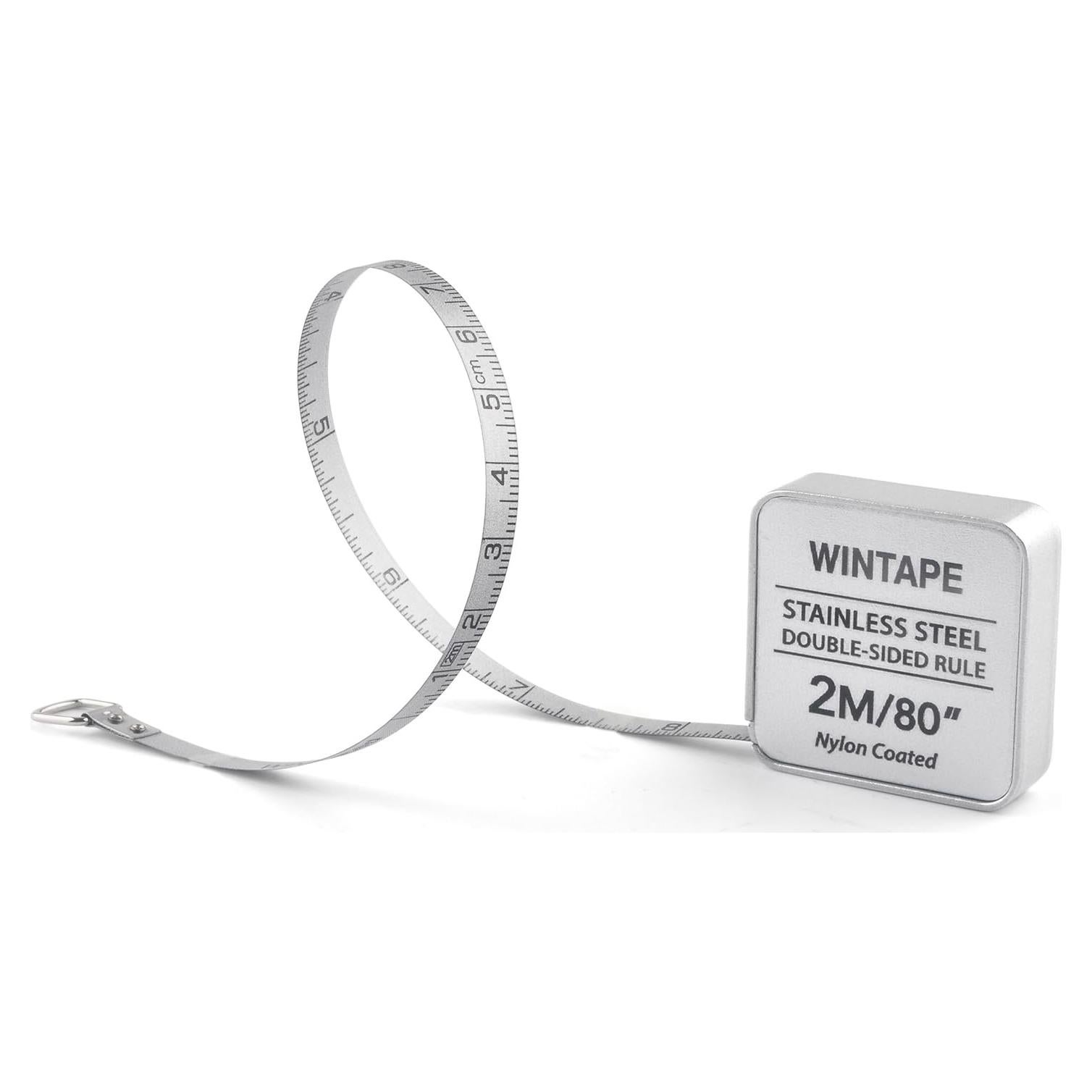 Cinta Métrica Cuadrada Retráctil VAXATO 2m Doble Cara Nylon