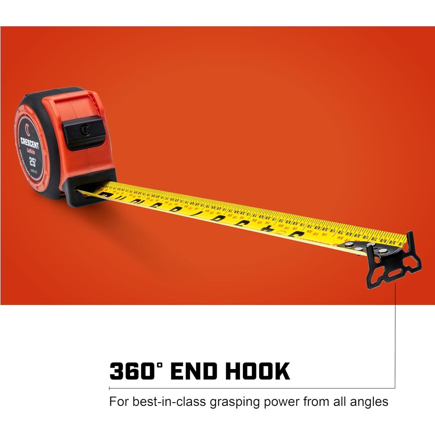 Cinta Métrica de Ingeniero Lufkin 7.62 m con Control de Punta