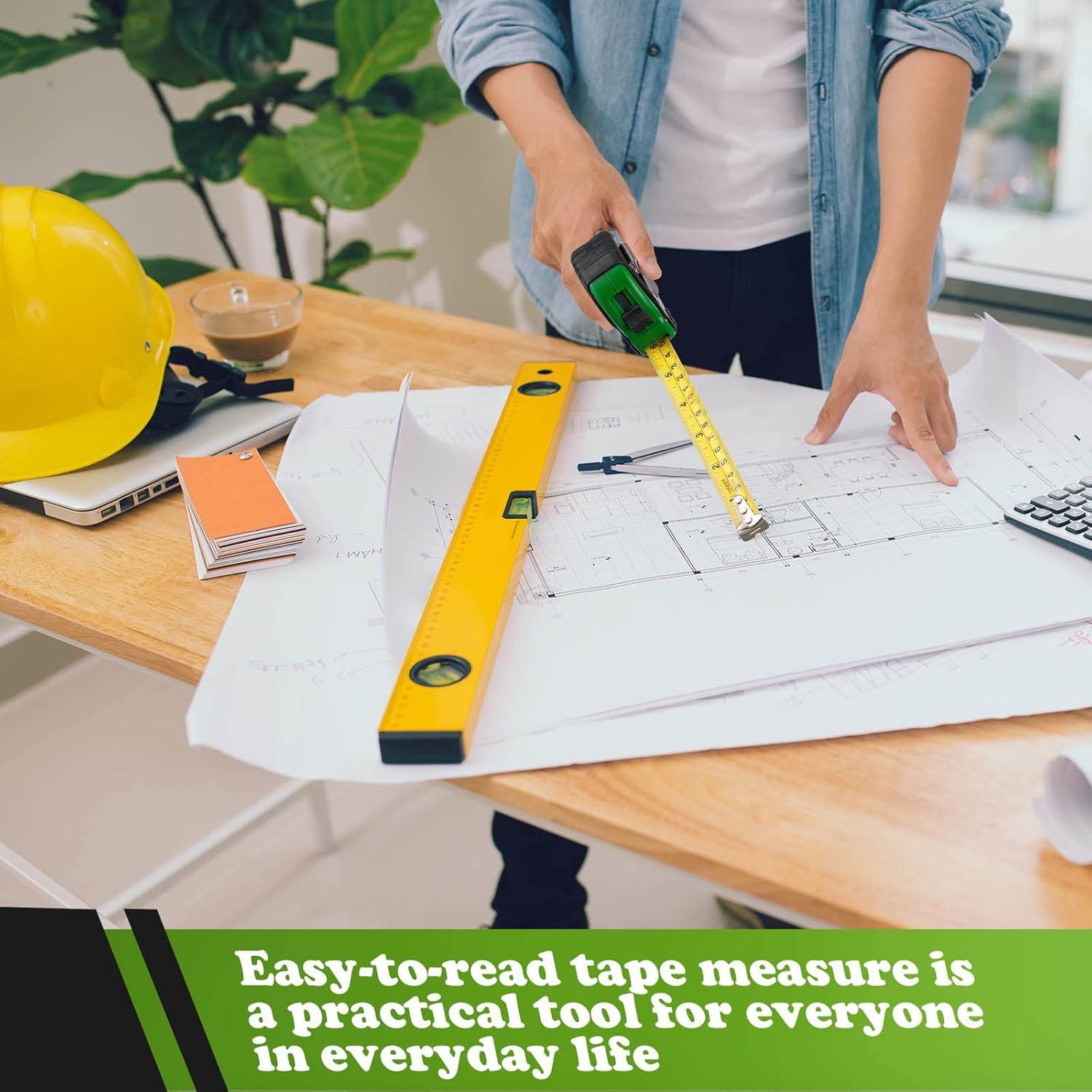 Xinnun 20 Cintas Métricas Retráctiles 3.5m Verde ABS