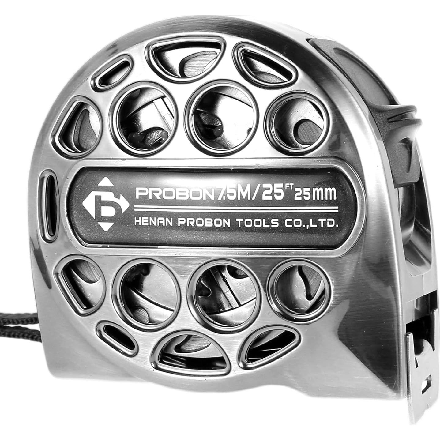 Cinta Métrica Retráctil 7.5m Acero Inoxidable Anticaída