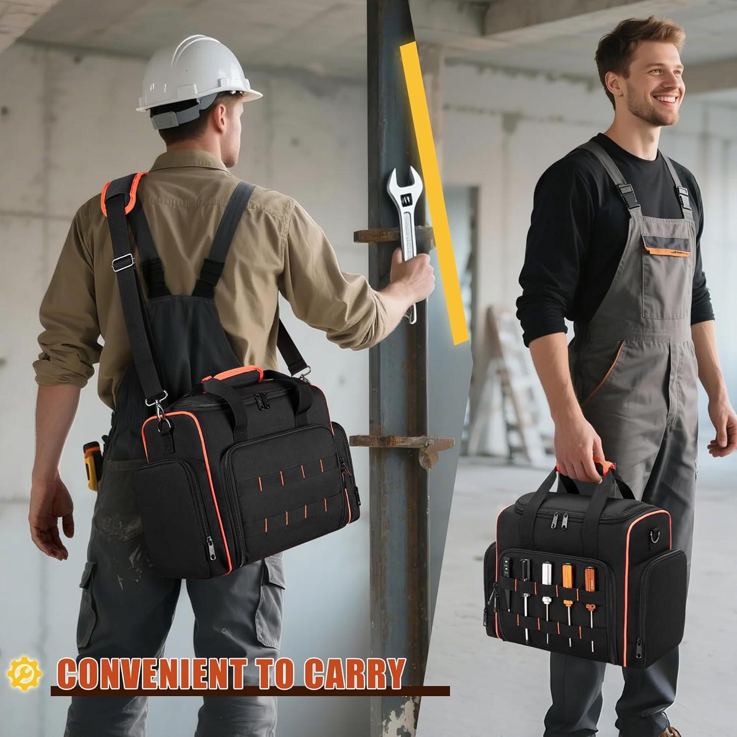 Bolsa de Herramientas Marscamd con 3 Estuches Removibles Negra