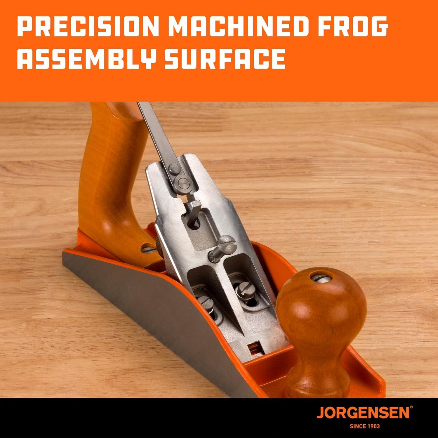 Cepillo Manual JORGENSEN 10" (25.4 cm) de Madera Profesional