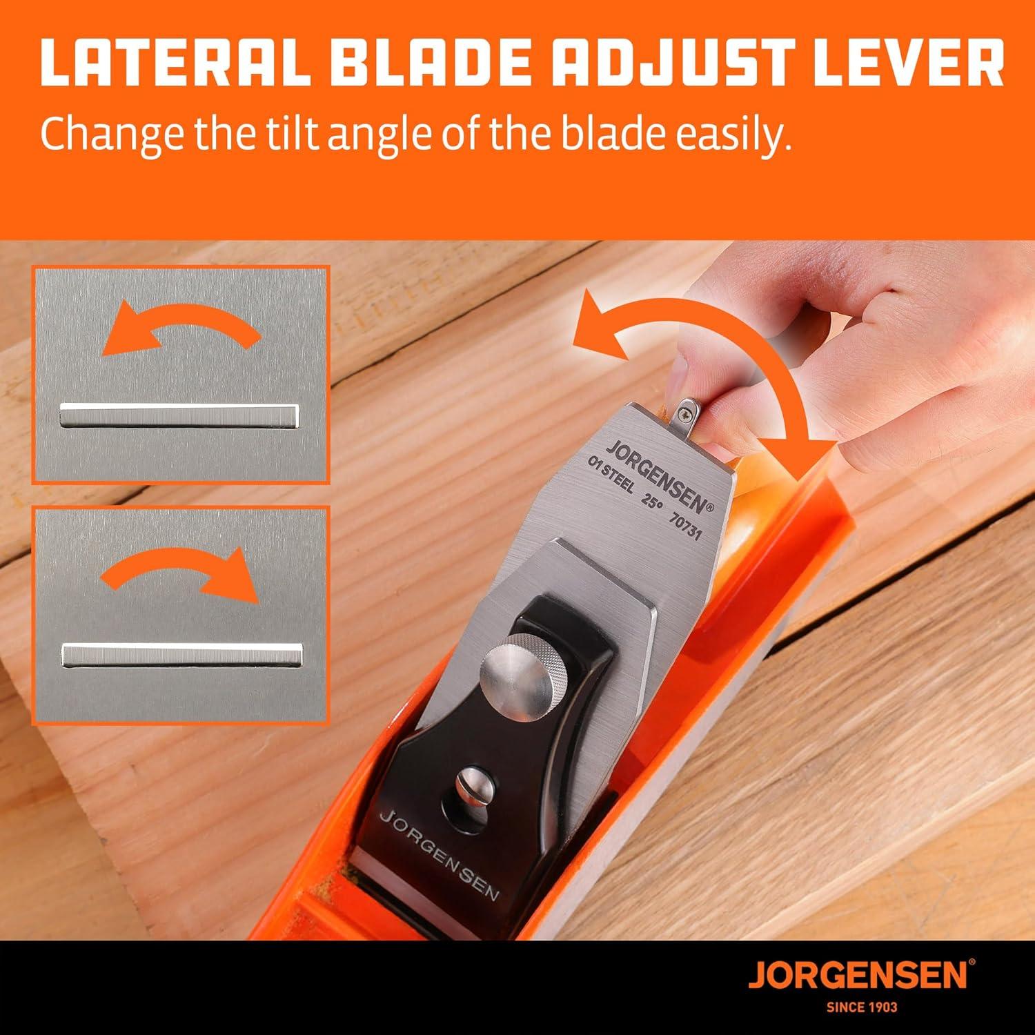 Cepillo Manual JORGENSEN 10" (25.4 cm) de Madera Profesional