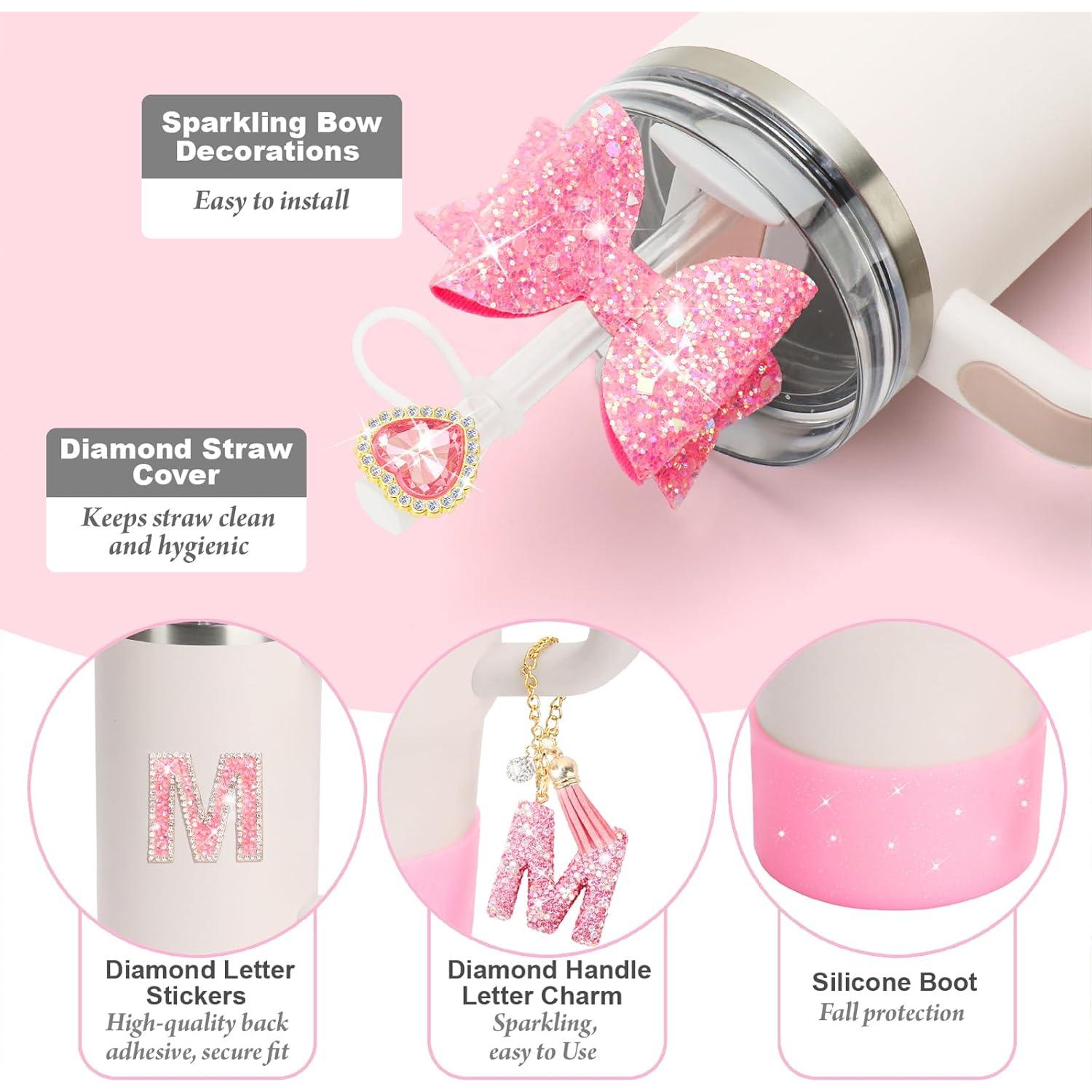 Conjunto de Accesorios Brillantes Nuozme para Taza Stanley 5 Piezas