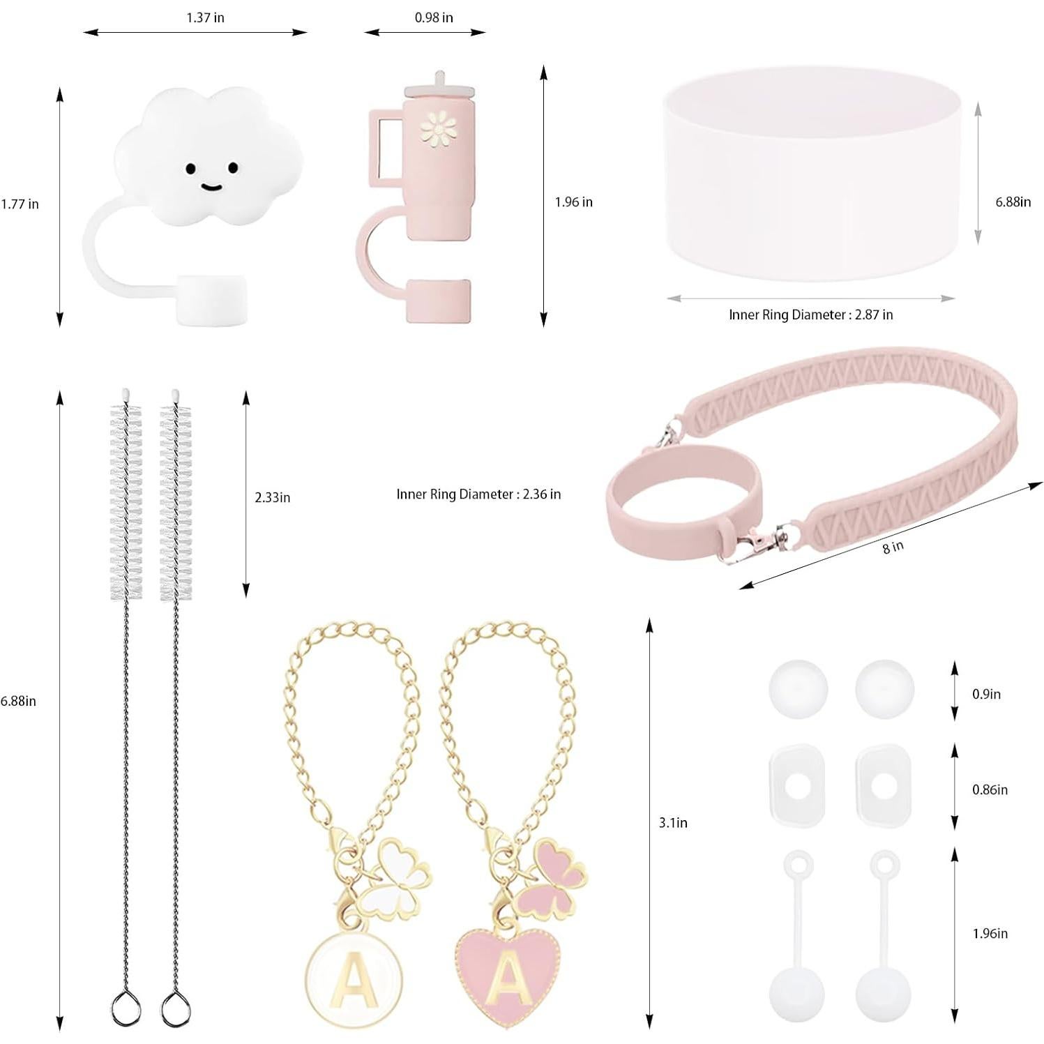 Kit de Accesorios Stanley 10 Piezas JALZEMPL - Silicona Cuarzo Rosa