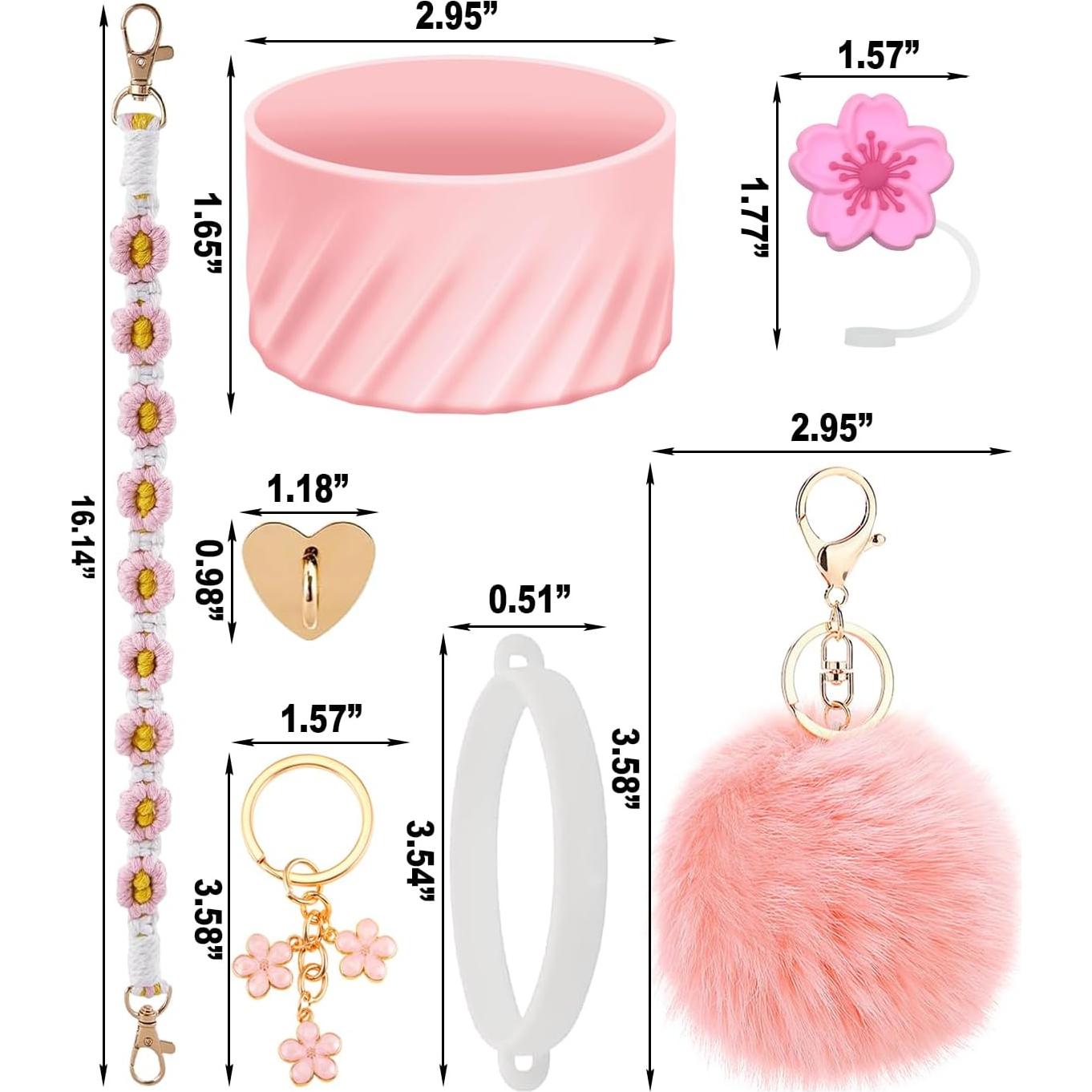 Juego de Accesorios CHEMLLC para Copa Stanley 40 oz Rosa