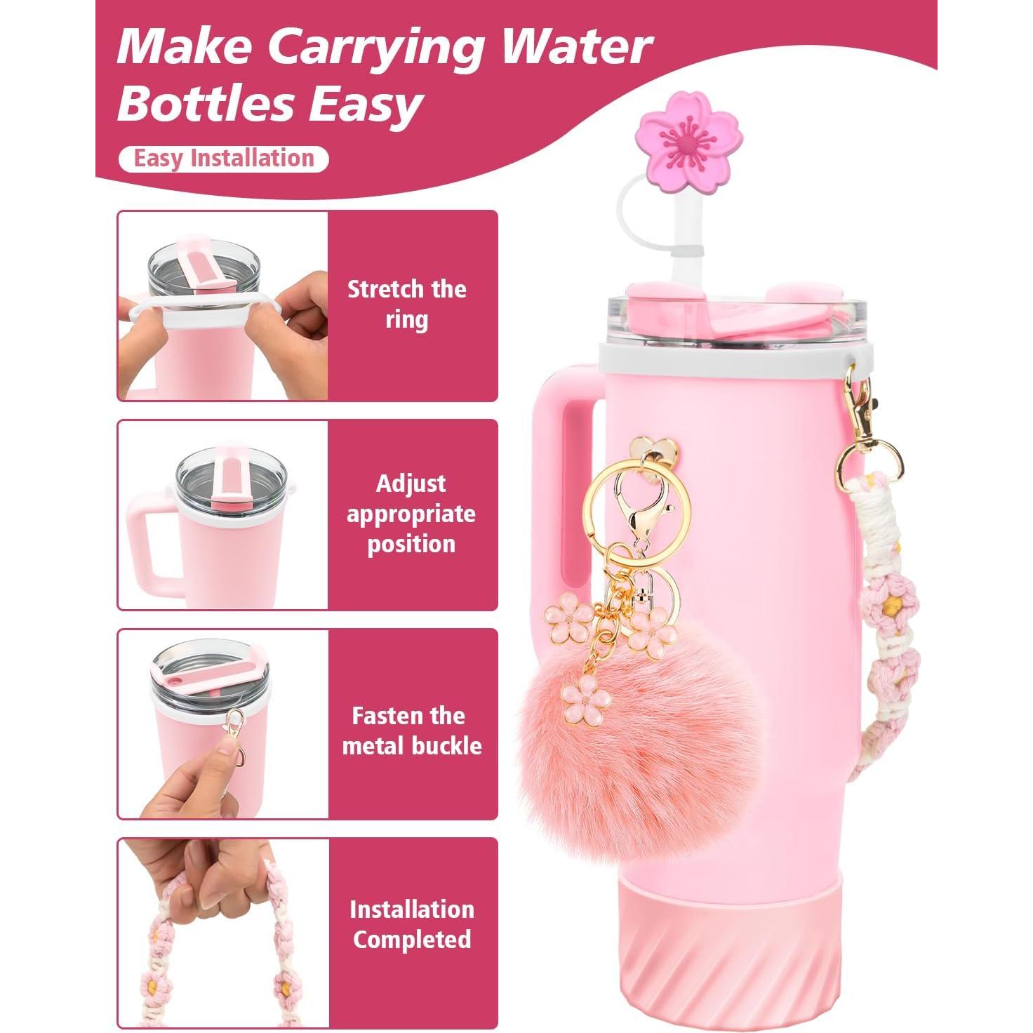 Juego de Accesorios CHEMLLC para Copa Stanley 40 oz Rosa