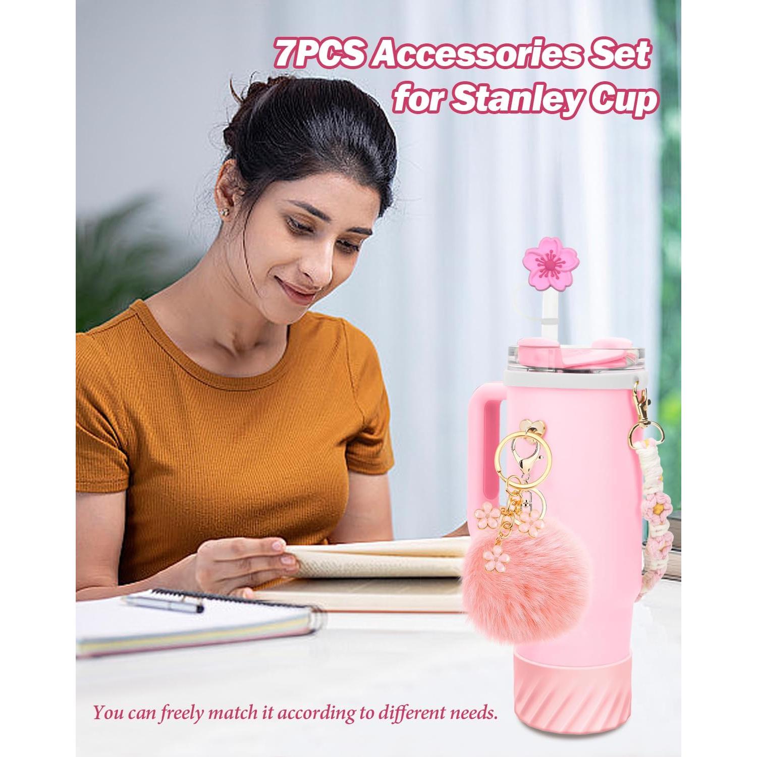 Juego de Accesorios CHEMLLC para Copa Stanley 40 oz Rosa