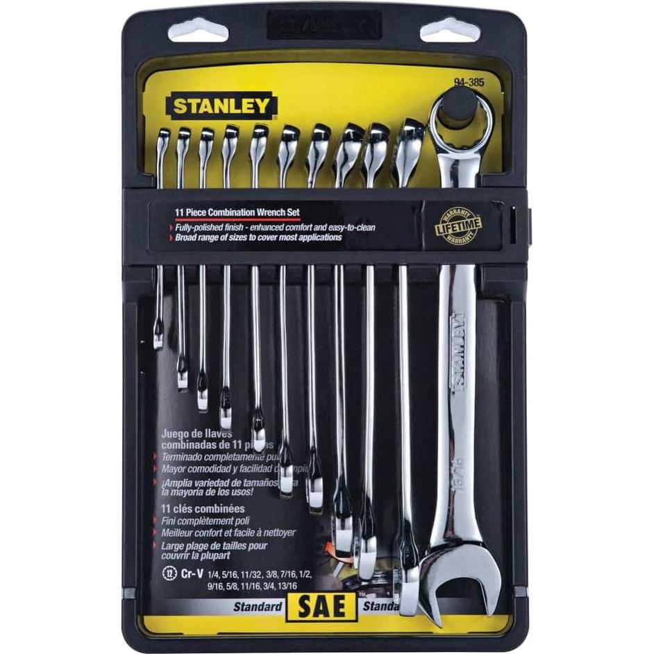 Juego de llaves combinadas Stanley 94-385W, 11 piezas