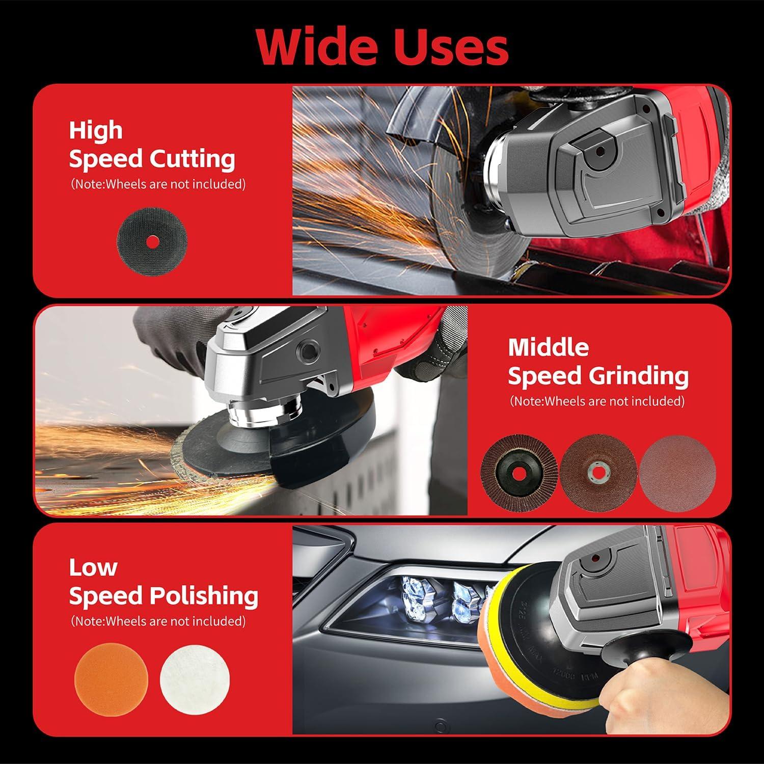 Amoladora Angular Inalámbrica SpomacGek 18V 4.5" Sin Batería