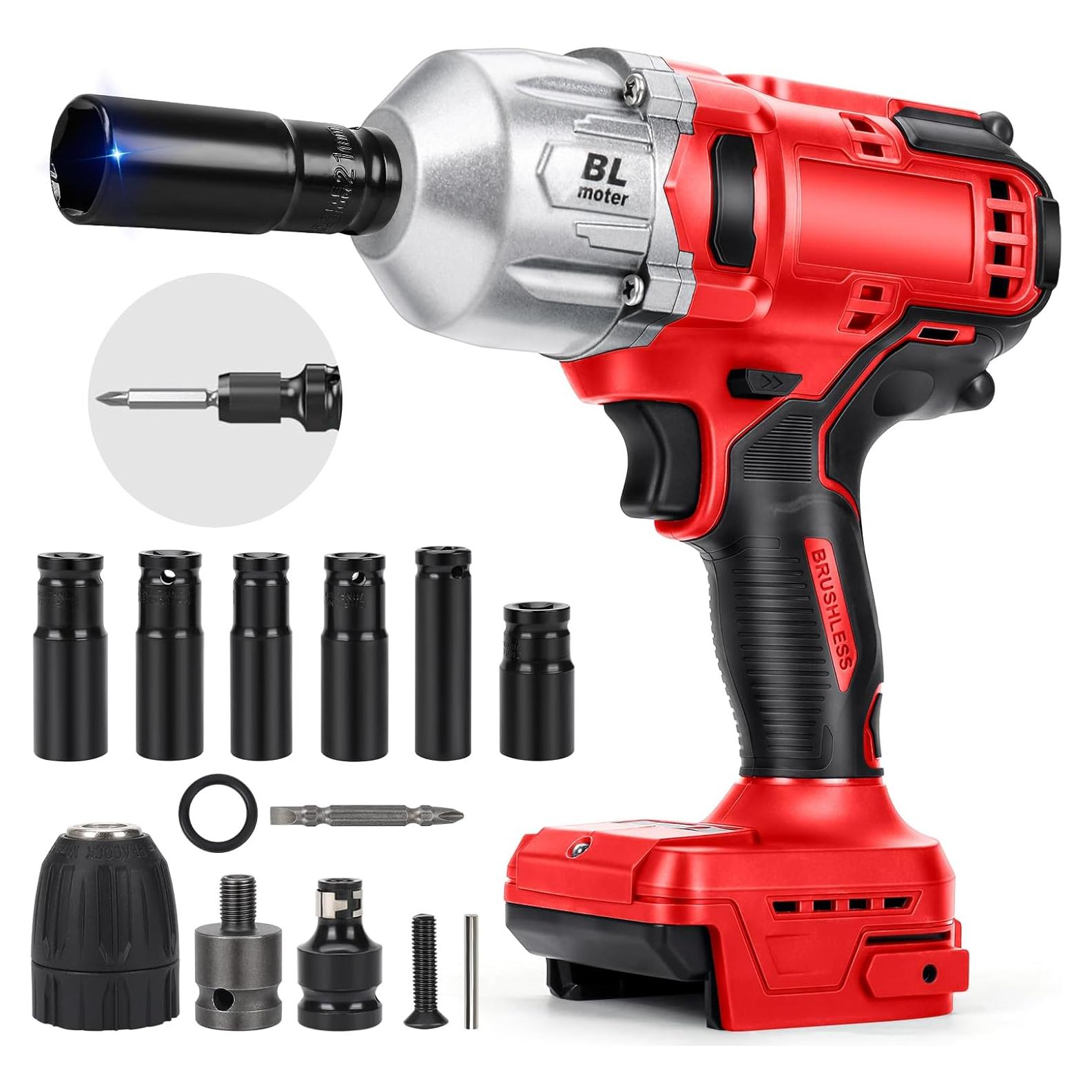 Llave de impacto inalámbrica LEZZYRUCK 1000Nm 1/2" 18V