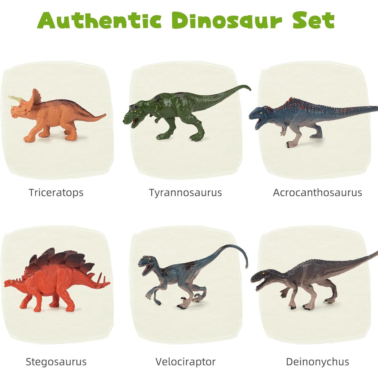 Juego de Bloques Magnéticos 108PCS - Dinosaurios y Selva