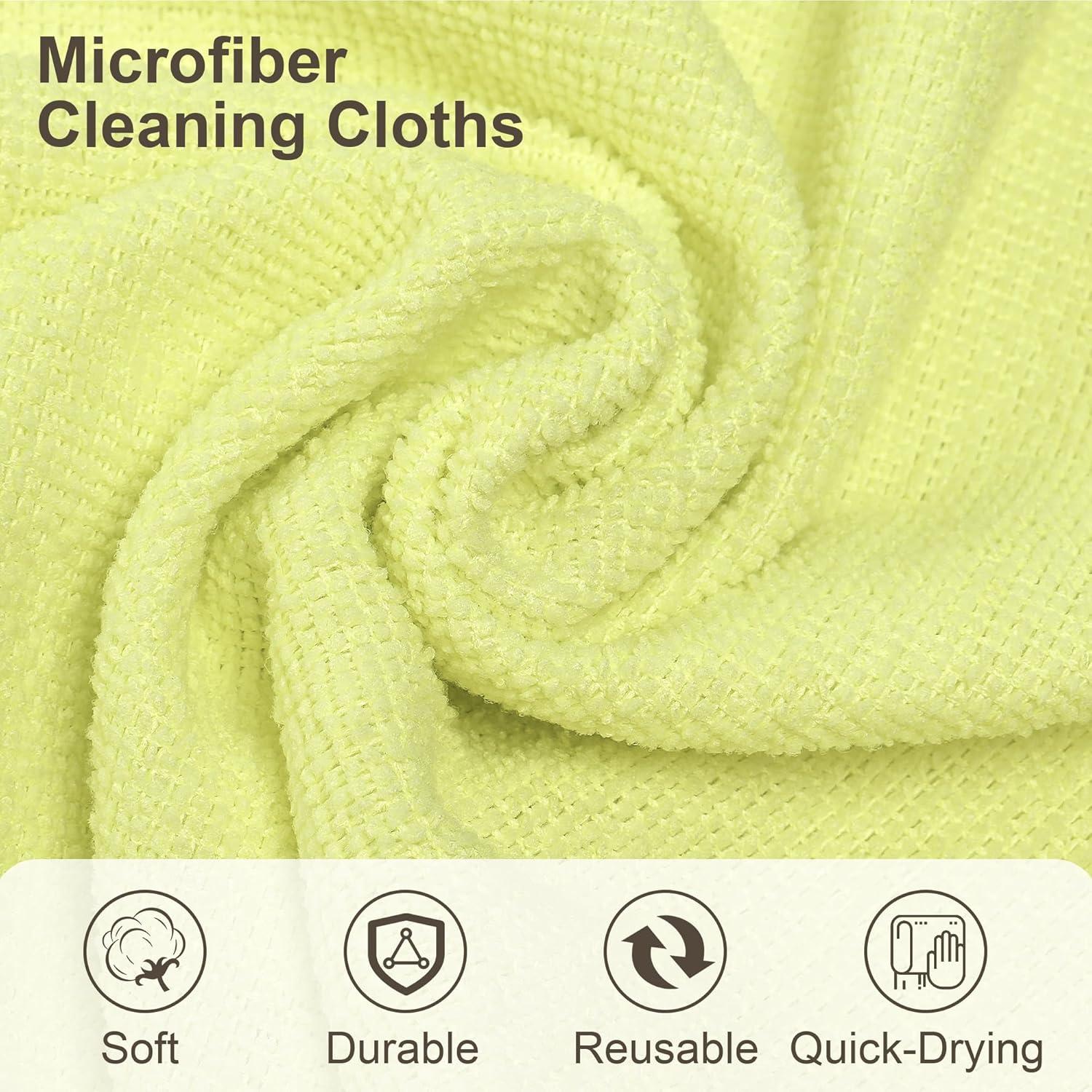 Paños de Microfibra Reutilizables LIVOS - 80 Unidades 29.2x29.2cm