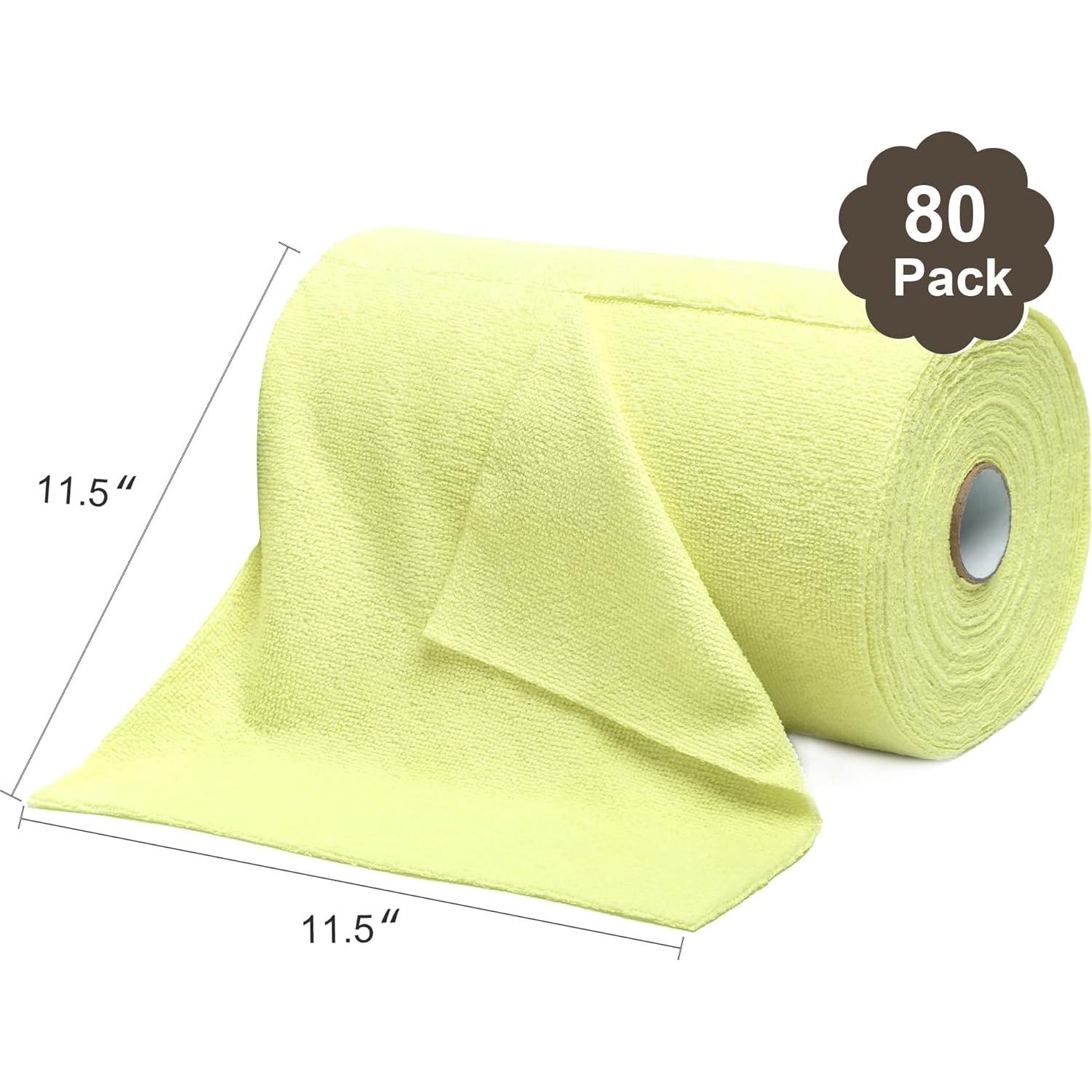 Paños de Microfibra Reutilizables LIVOS - 80 Unidades 29.2x29.2cm