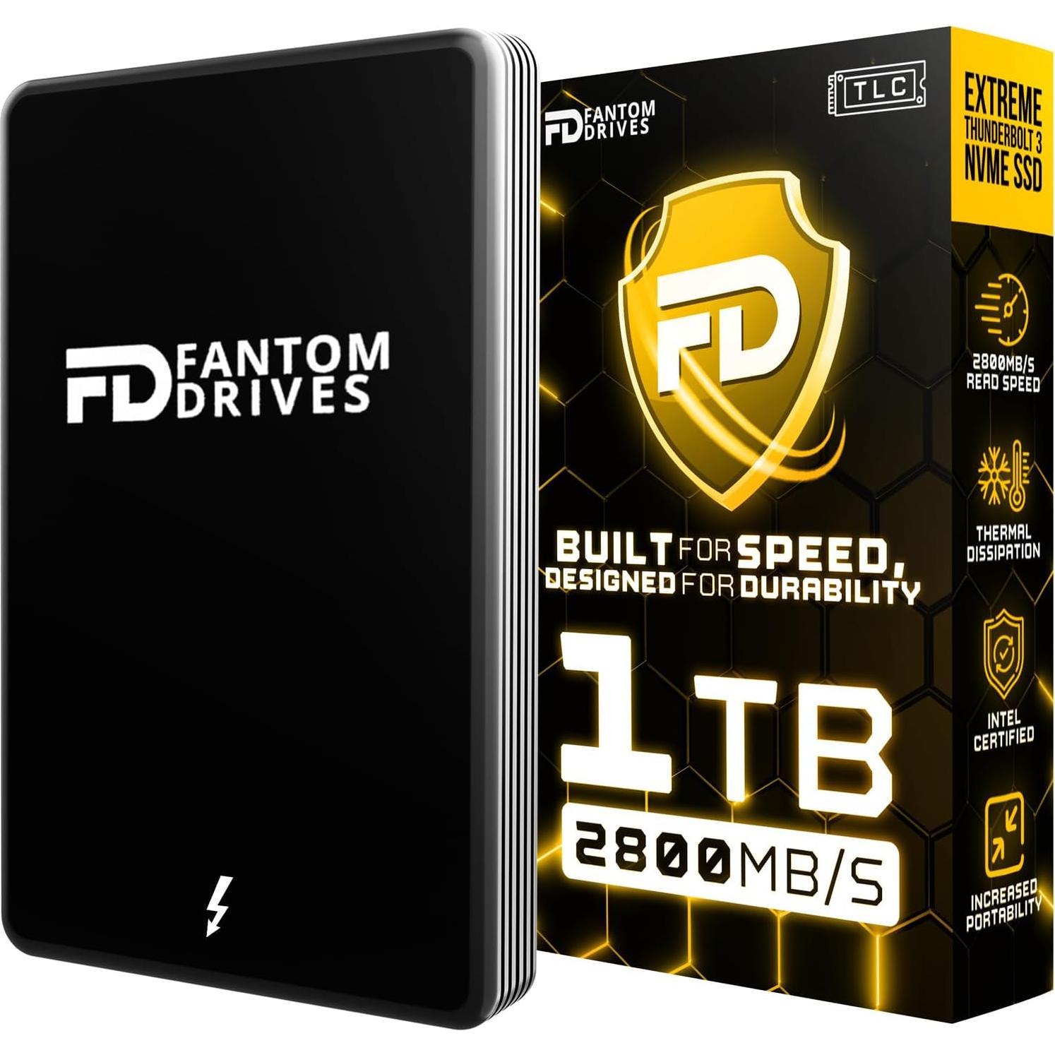 SSD Externo Fantom Drives eXtreme 1TB Thunderbolt 3 2800MB/s