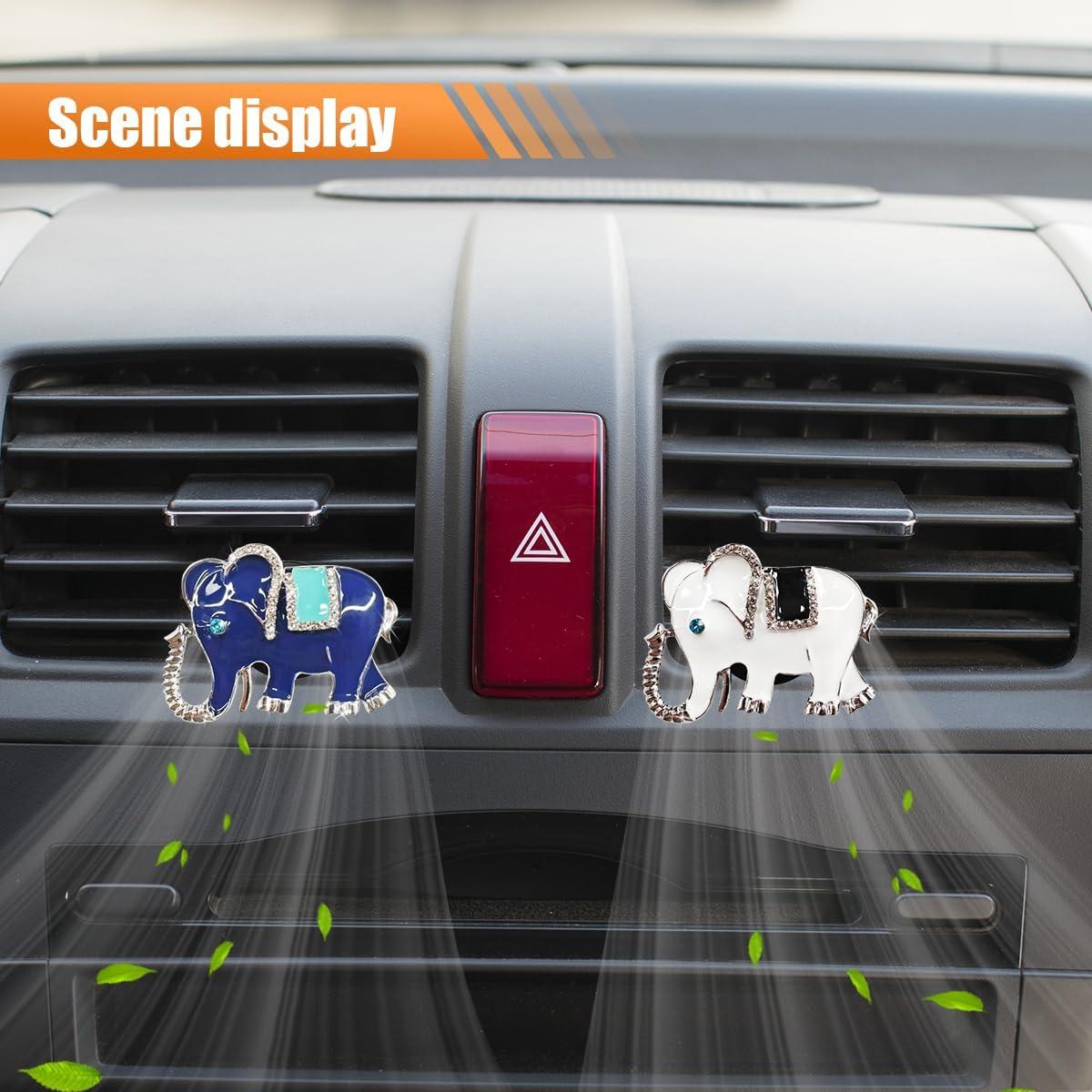 Clip de Ventilación de Aire para Coche LHDOS Elefante 2 Pcs
