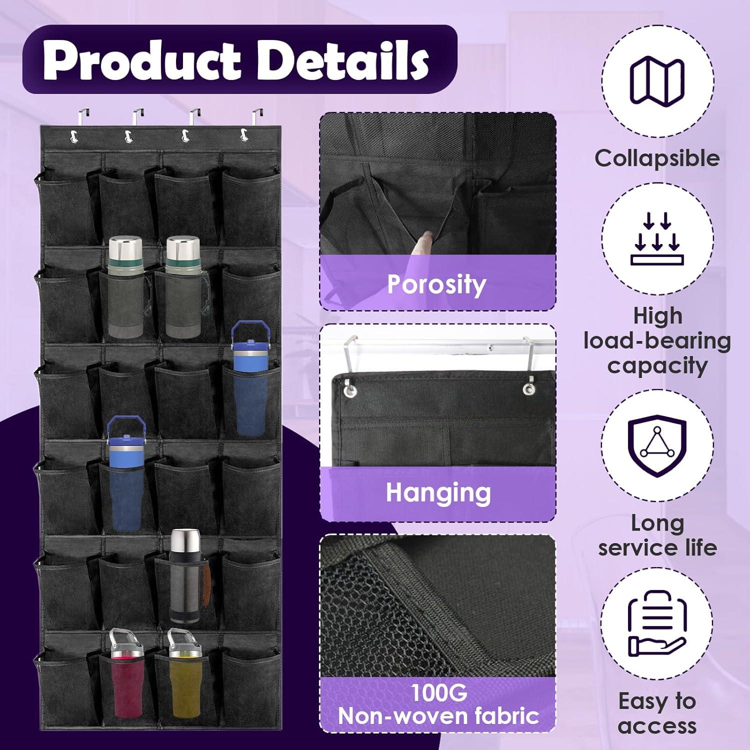 Organizador de Botellas de Agua Chaseroad 2 Pcs 24 Bolsillos