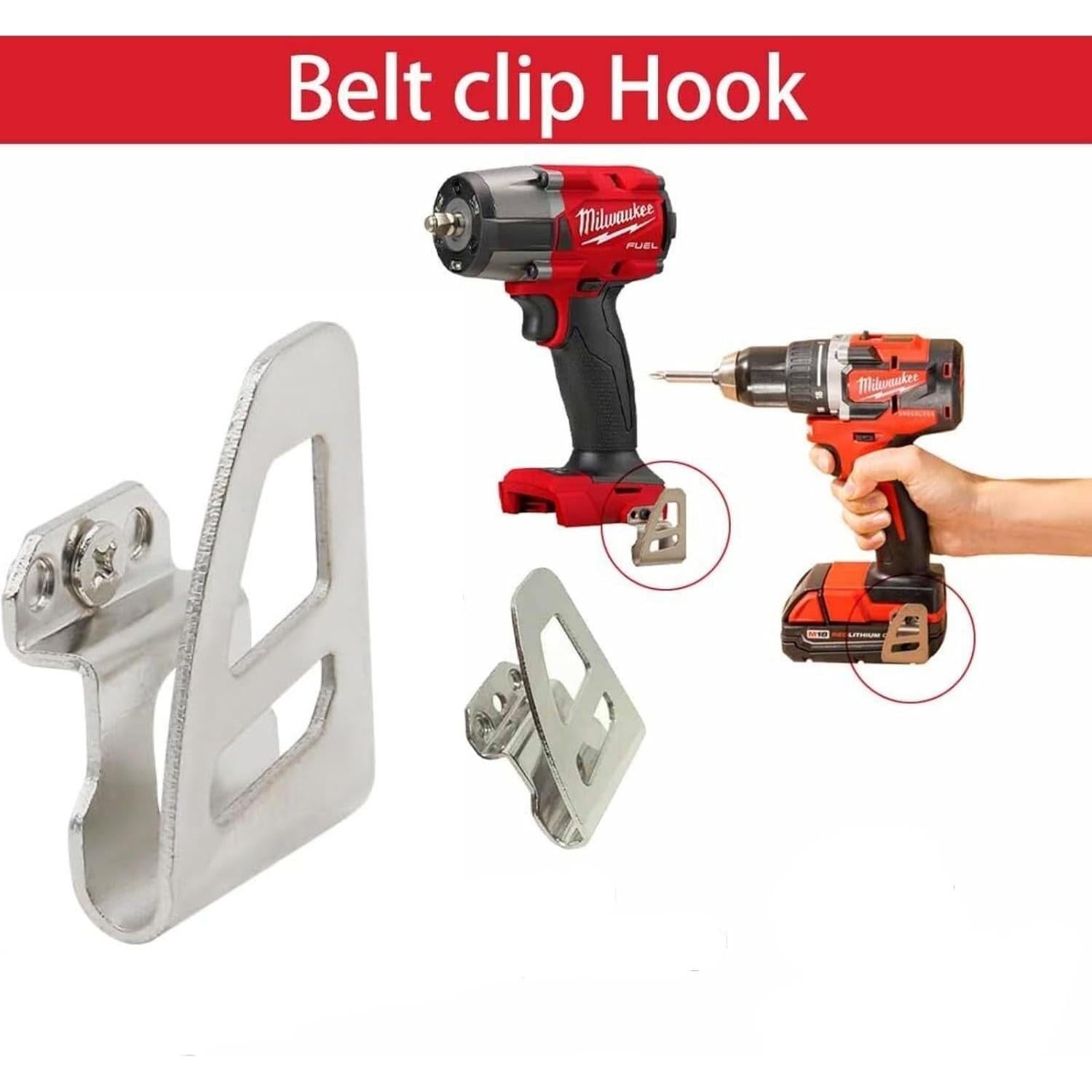 Gancho de Cintura Tornillo Libre SANFAY 42-70-2653 para Milwaukee M18