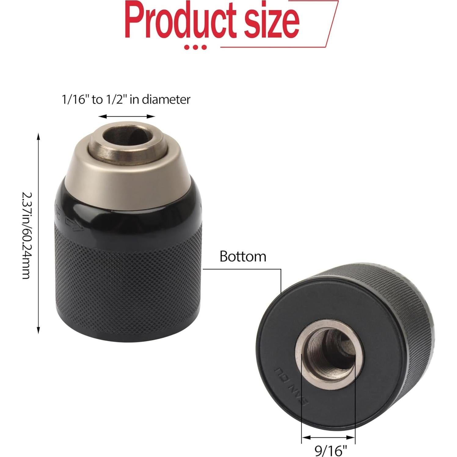 Mandril Sin Llave Shinelan 42-66-2704-20 para Taladros Milwaukee