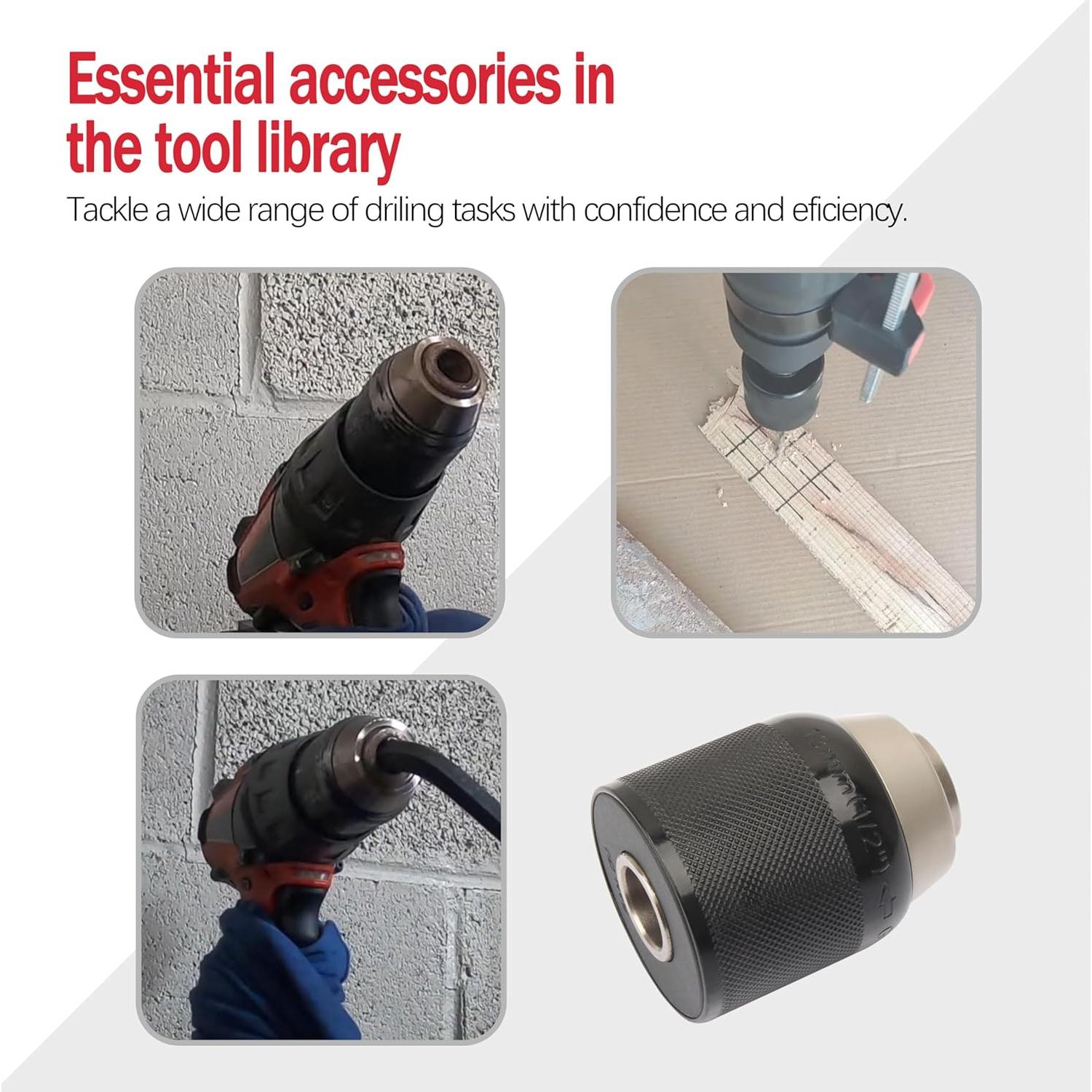 Mandril Sin Llave Shinelan 42-66-2704-20 para Taladros Milwaukee