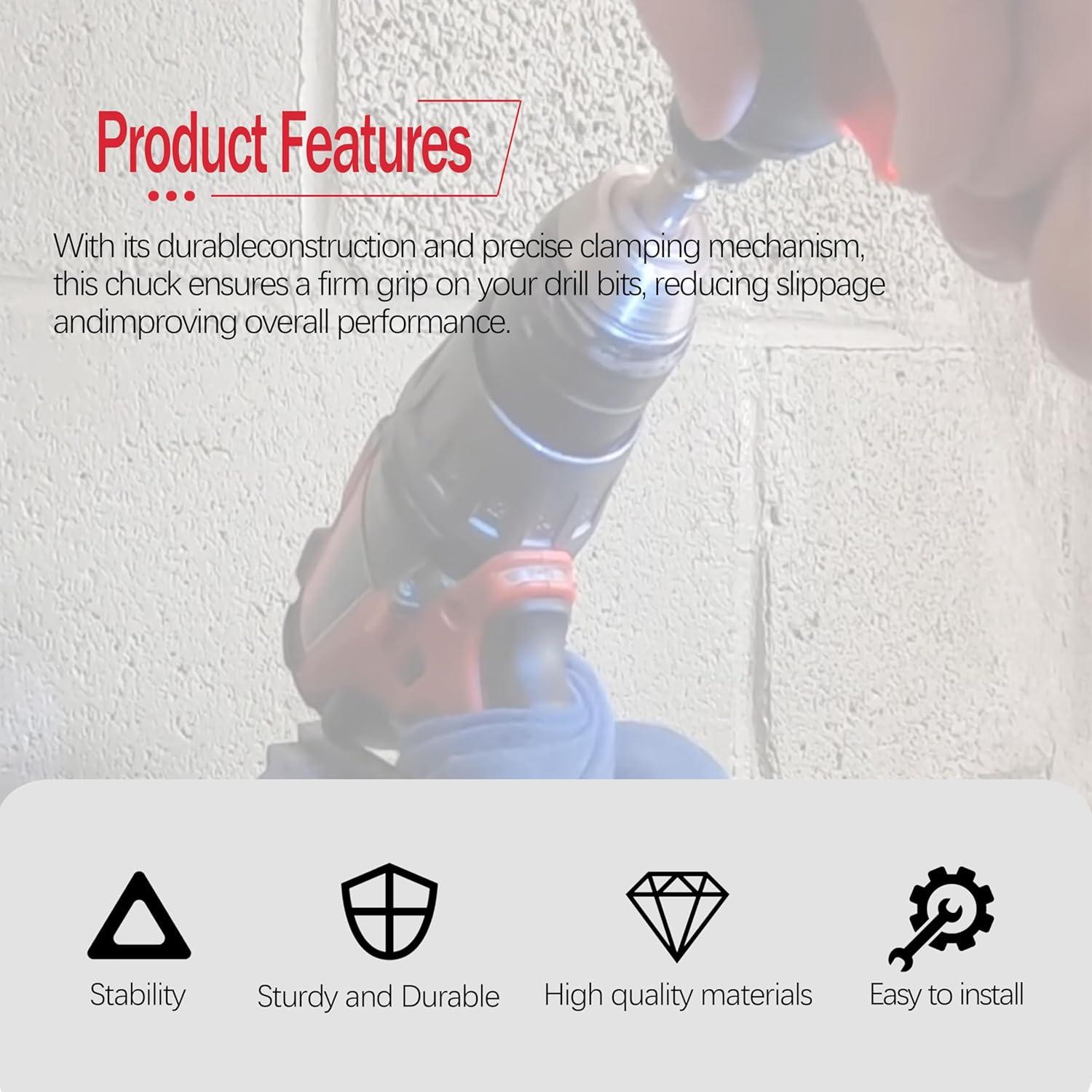 Mandril Sin Llave Shinelan 42-66-2704-20 para Taladros Milwaukee