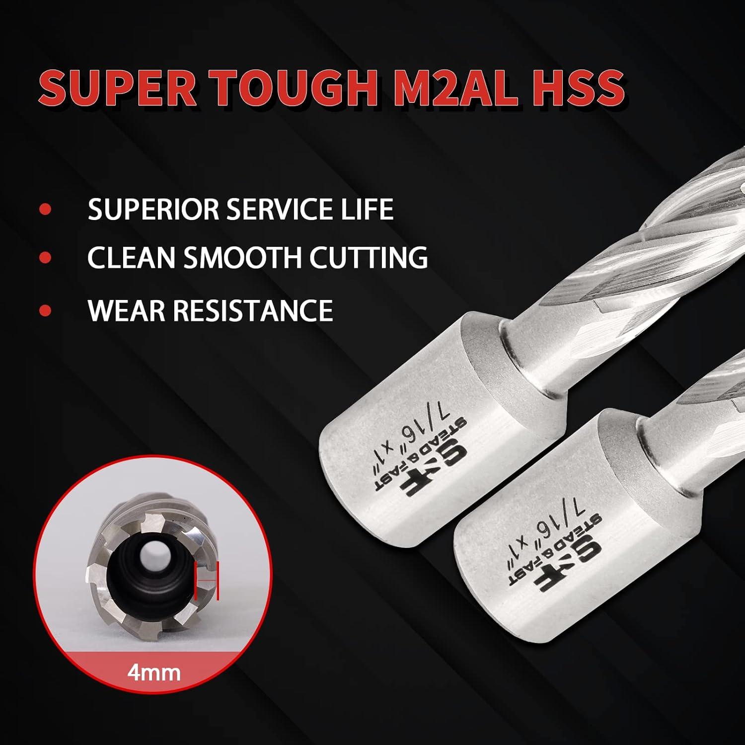 Juego de Cortadores Anulares 13 Pcs S&F STEAD & FAST HSS