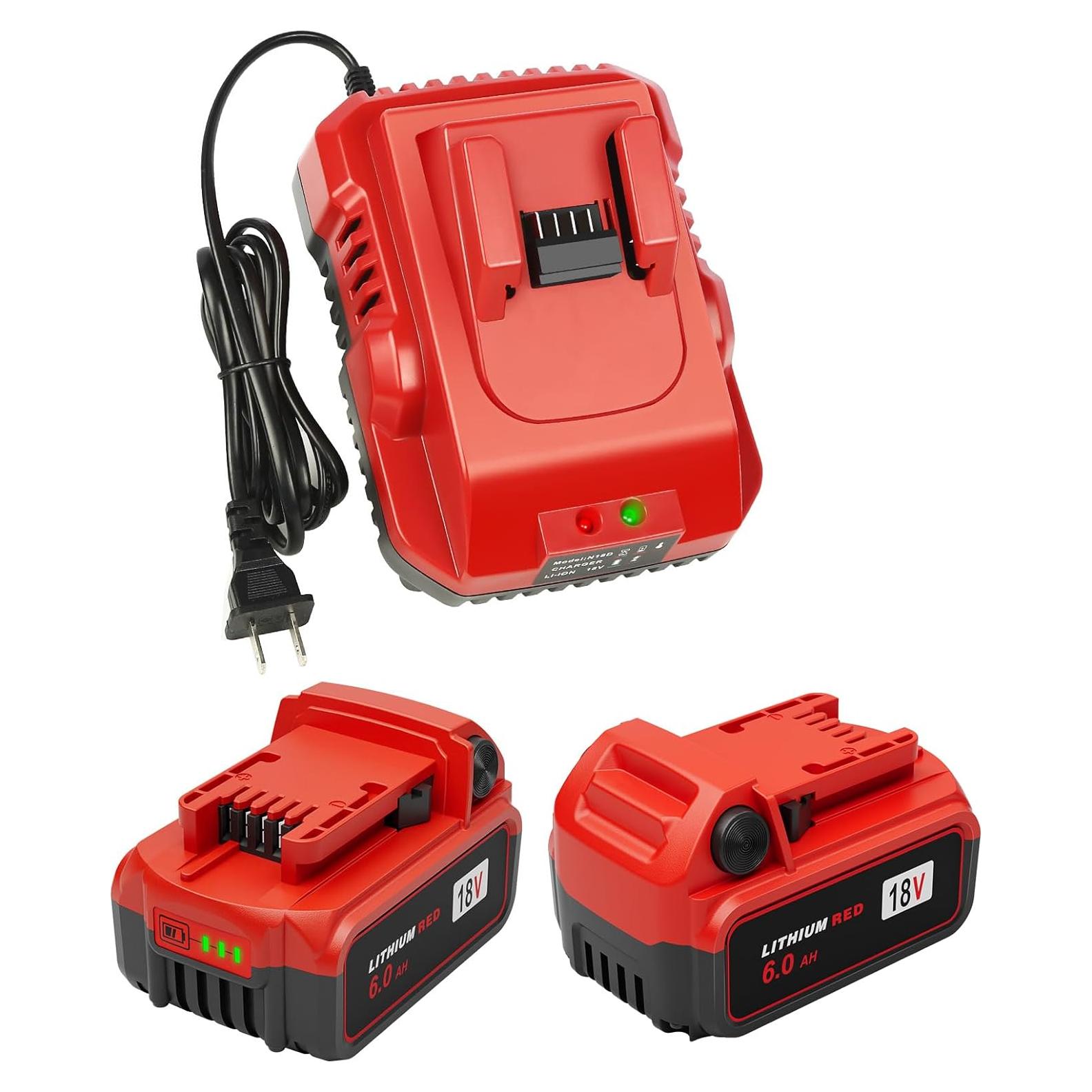 Pack 2 Baterías 6.0Ah 18V y Cargador Milwaukee M-18