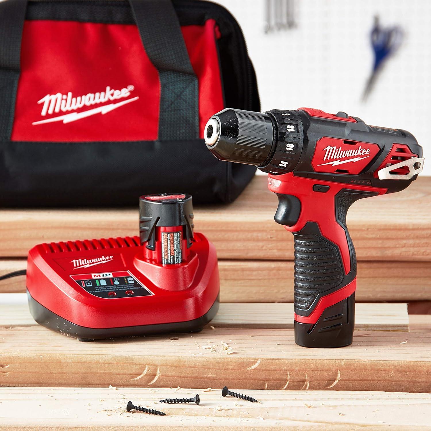 Taladro Atornillador Milwaukee M12 3/8" 275 Pulgadas-Libra