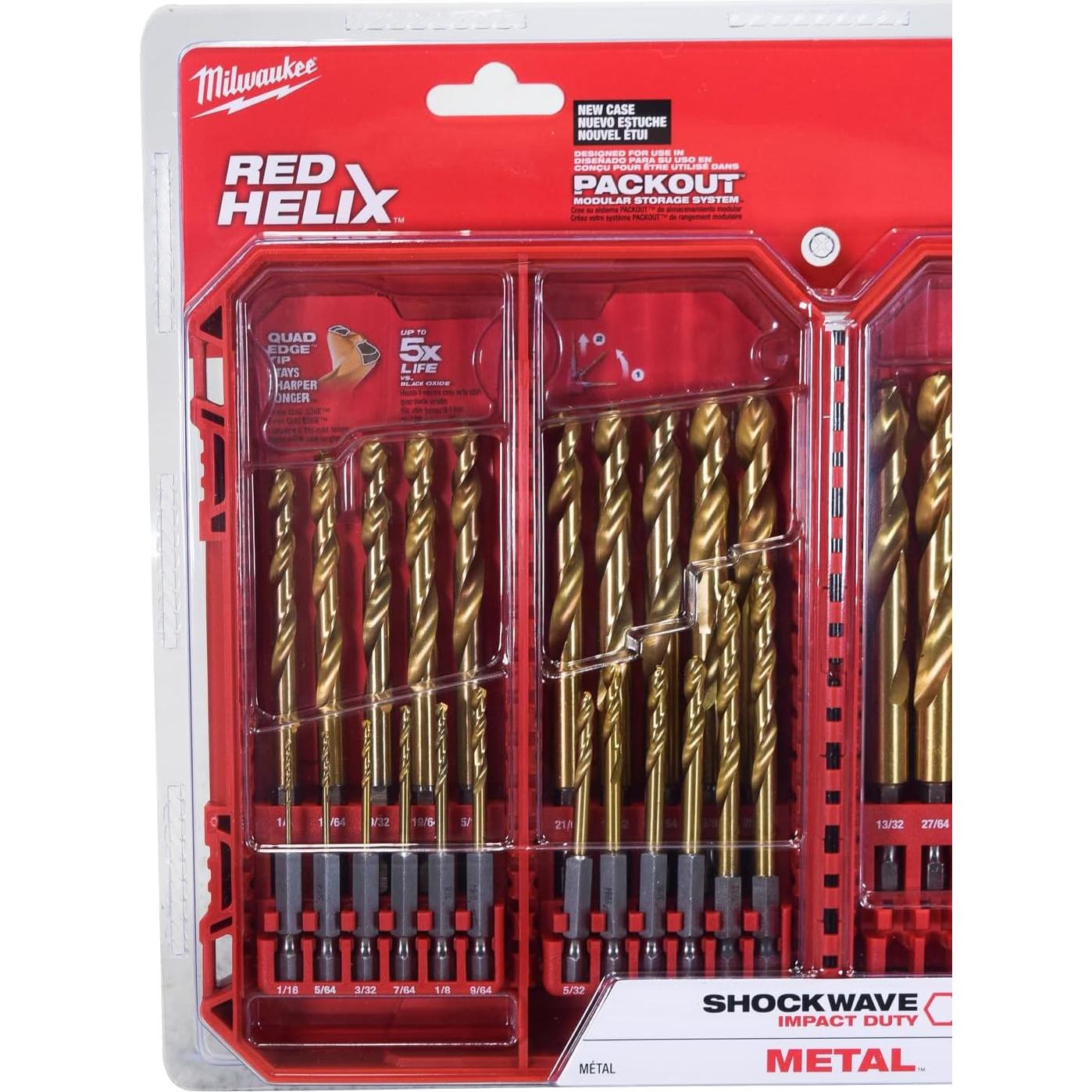 Broca de Titanio Milwaukee Shockwave 48-89-4672 - 1.27 kg