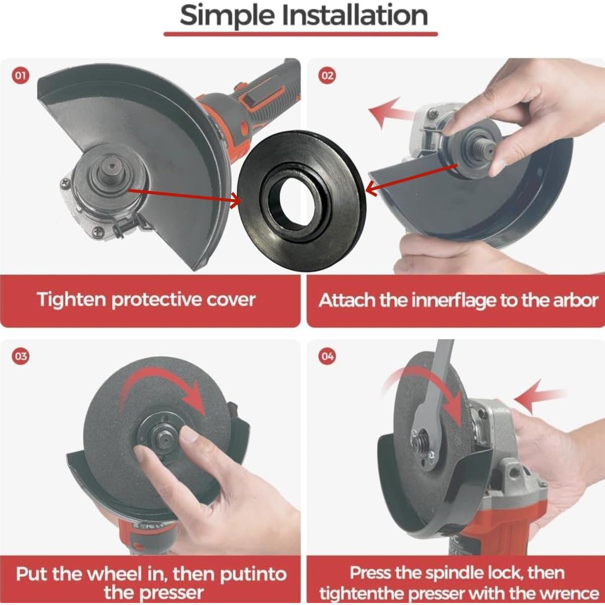 Tuerca de Brida de Disco Interior HHLZDHH 43-34-0036 - Juego de 2