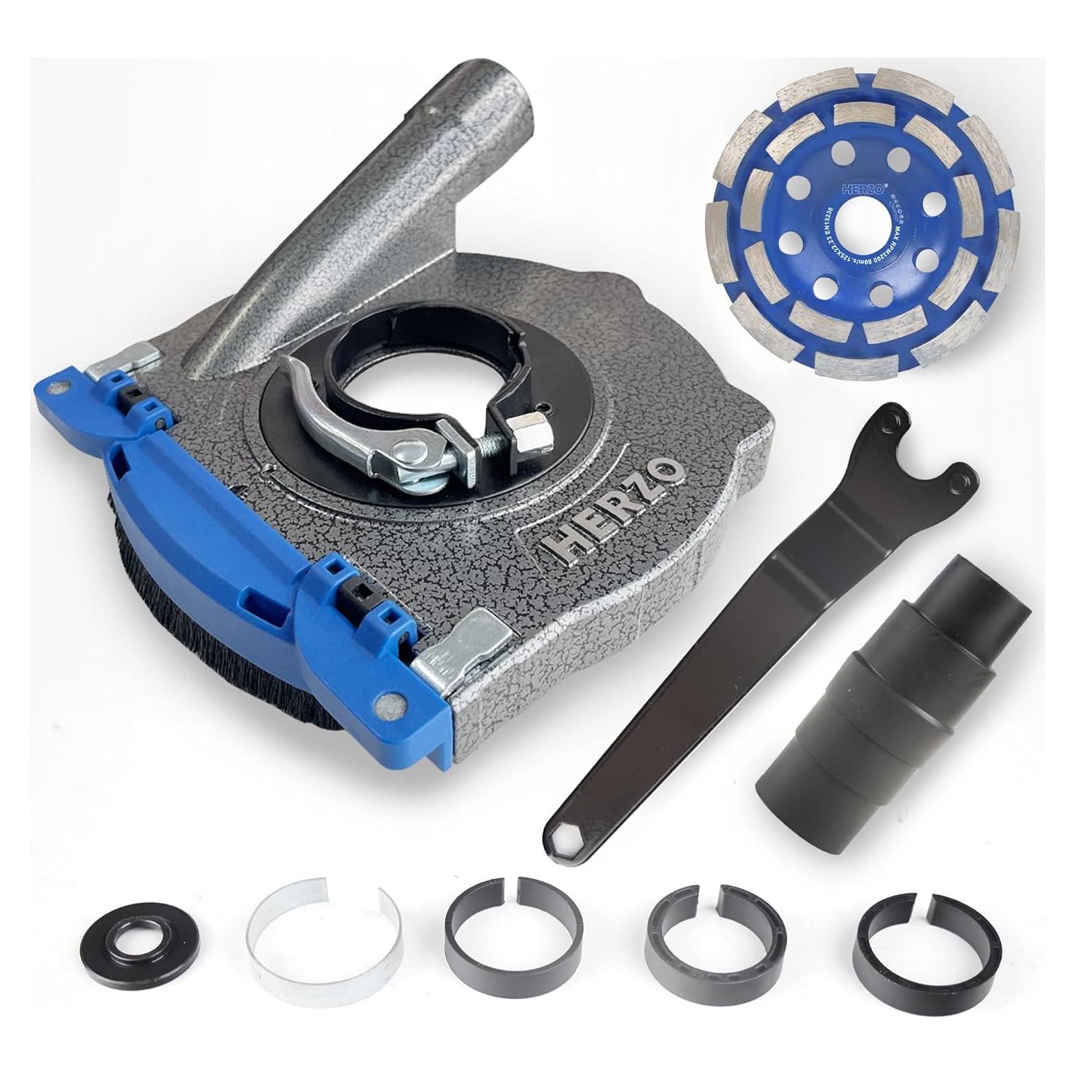 Cubierta de Polvo HERZO para Amoladora Angular 12.7 cm con Rueda de Diamante