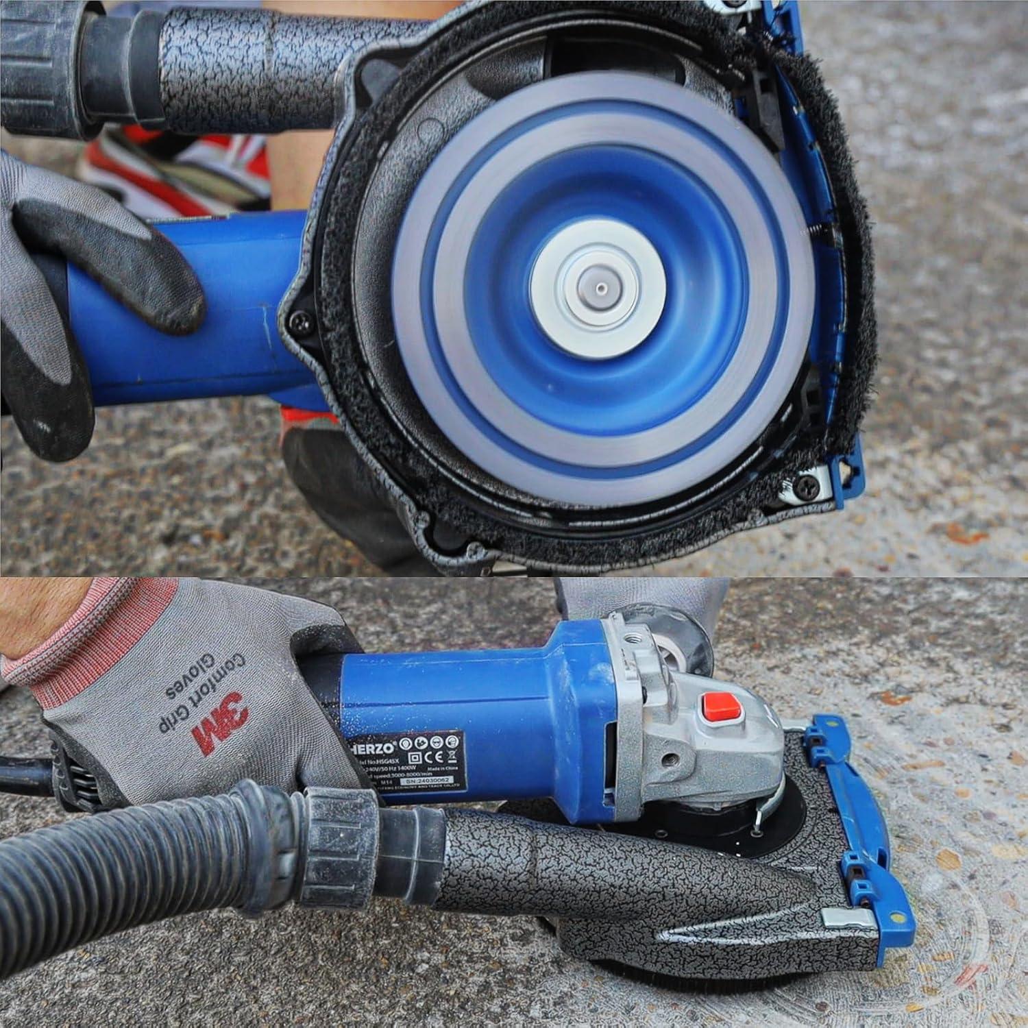 Cubierta de Polvo HERZO para Amoladora Angular 12.7 cm con Rueda de Diamante