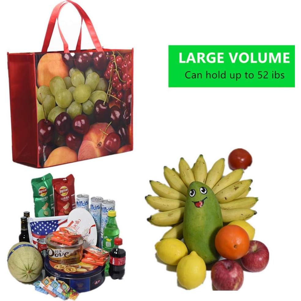 Bolsas de Compras Reutilizables FENELY 6 Piezas Grandes Ecológicas