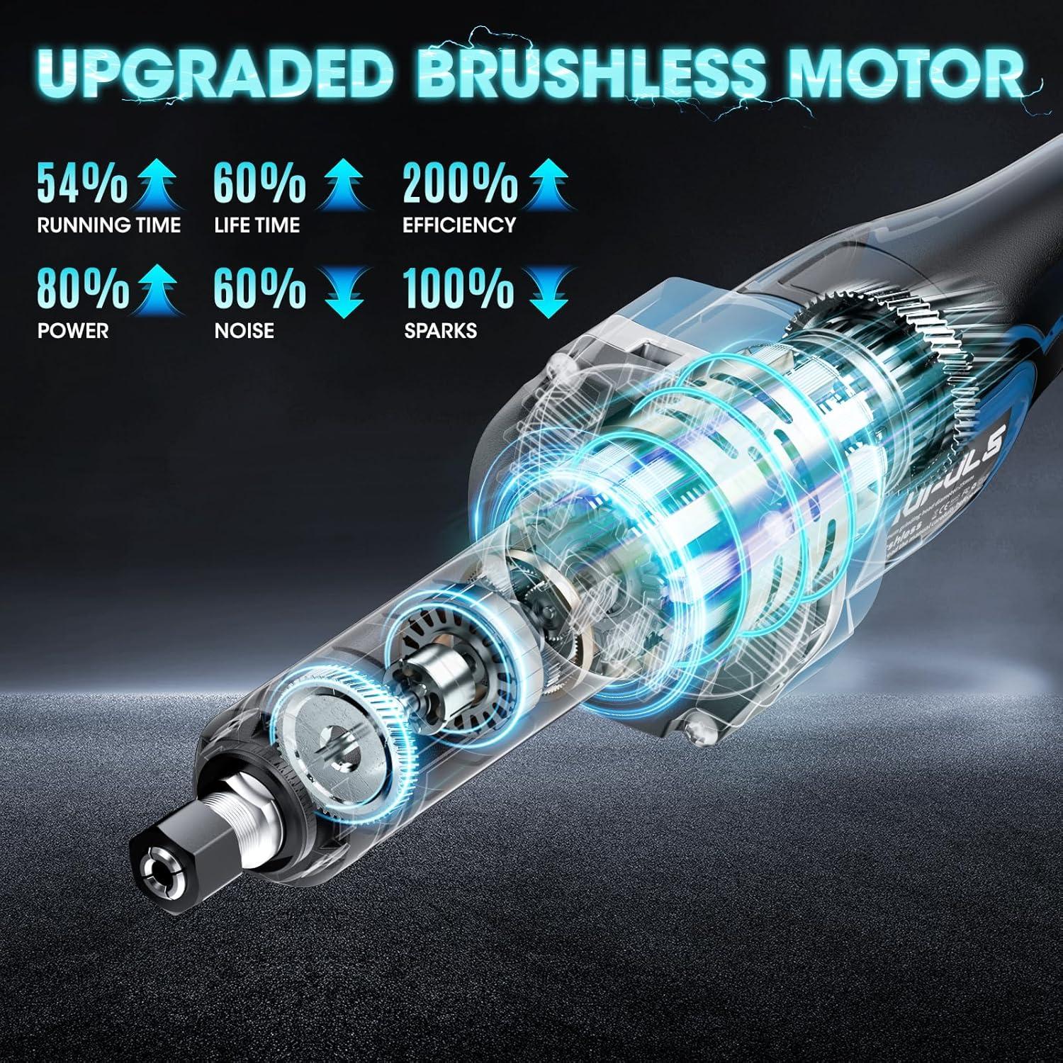 Amoladora Inalámbrica Dufuls LD-11-1-BL 12V 28000 RPM