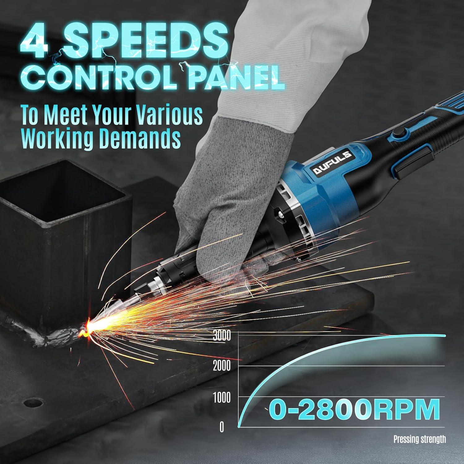 Amoladora Inalámbrica Dufuls LD-11-1-BL 12V 28000 RPM