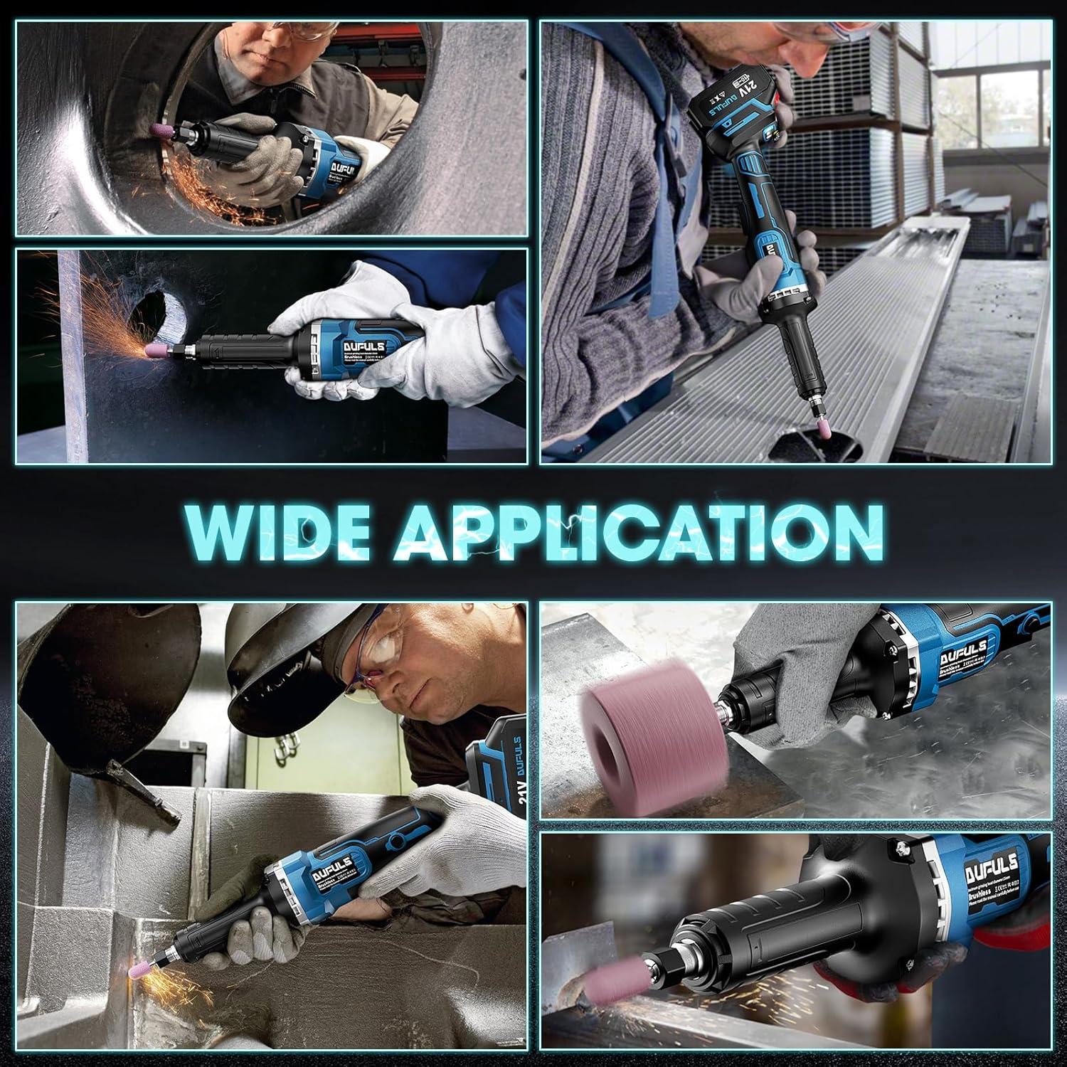 Amoladora Inalámbrica Dufuls LD-11-1-BL 12V 28000 RPM