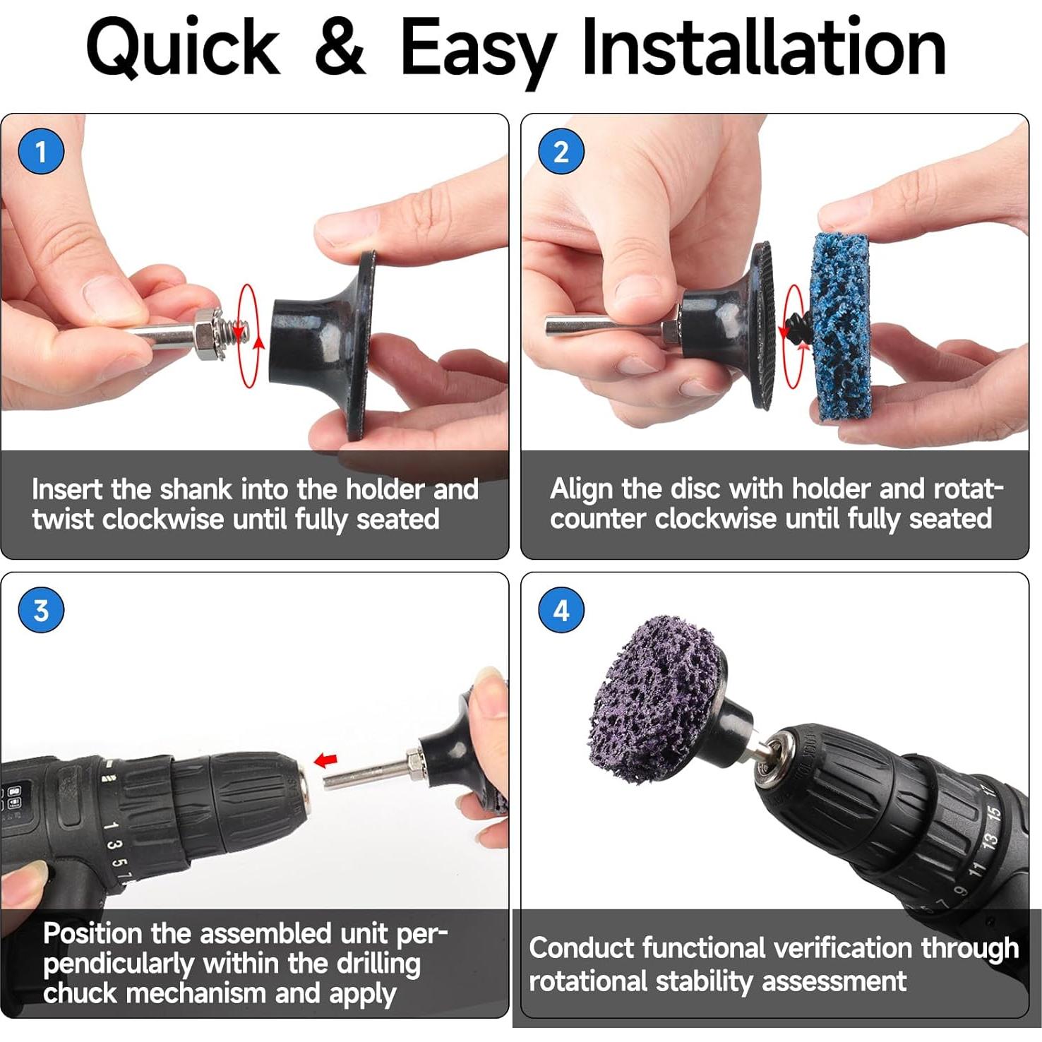 Conjunto de Discos de Lijado Shineboc 104 Piezas 2"