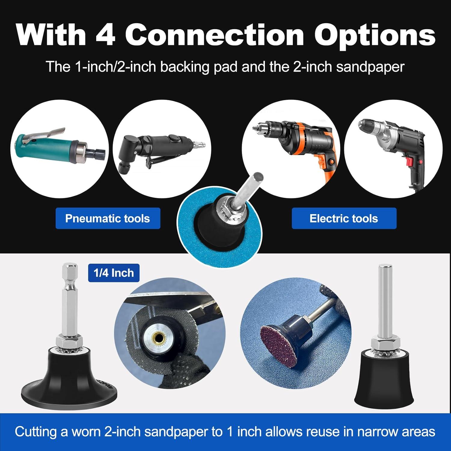 136 Discos de Lijado 2" Elechiakan para Amoladora y Taladro