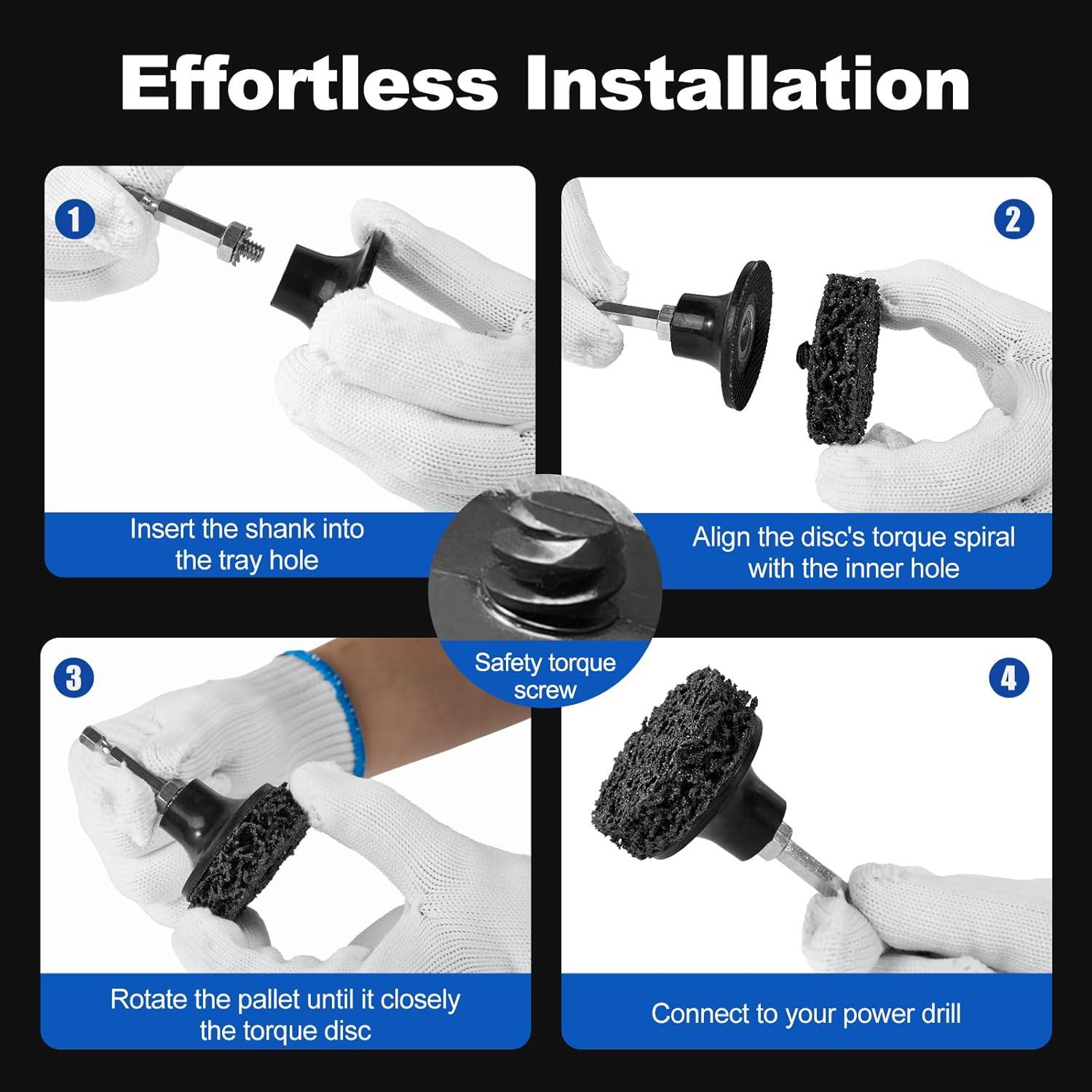 136 Discos de Lijado 2" Elechiakan para Amoladora y Taladro