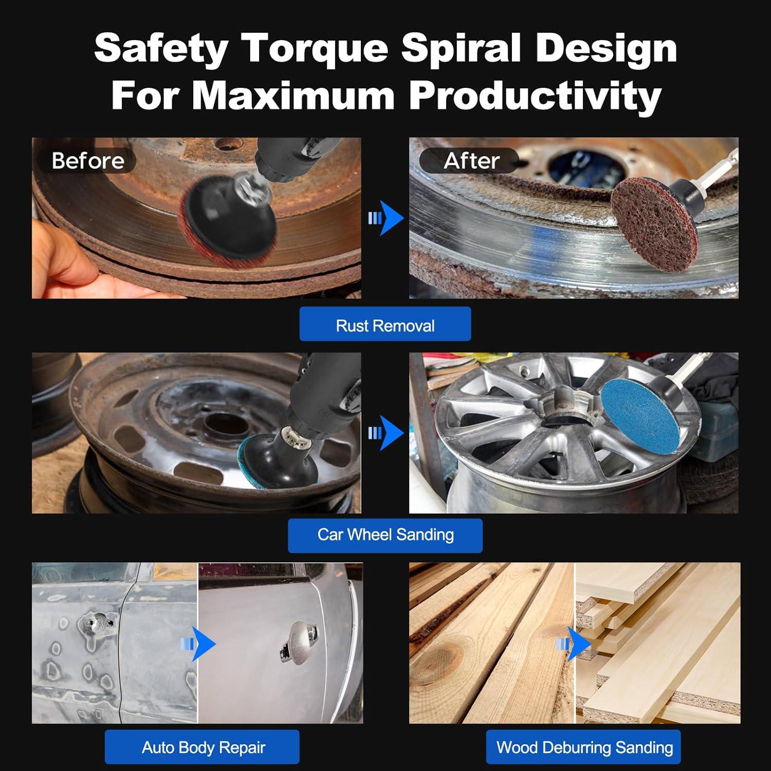 136 Discos de Lijado 2" Elechiakan para Amoladora y Taladro