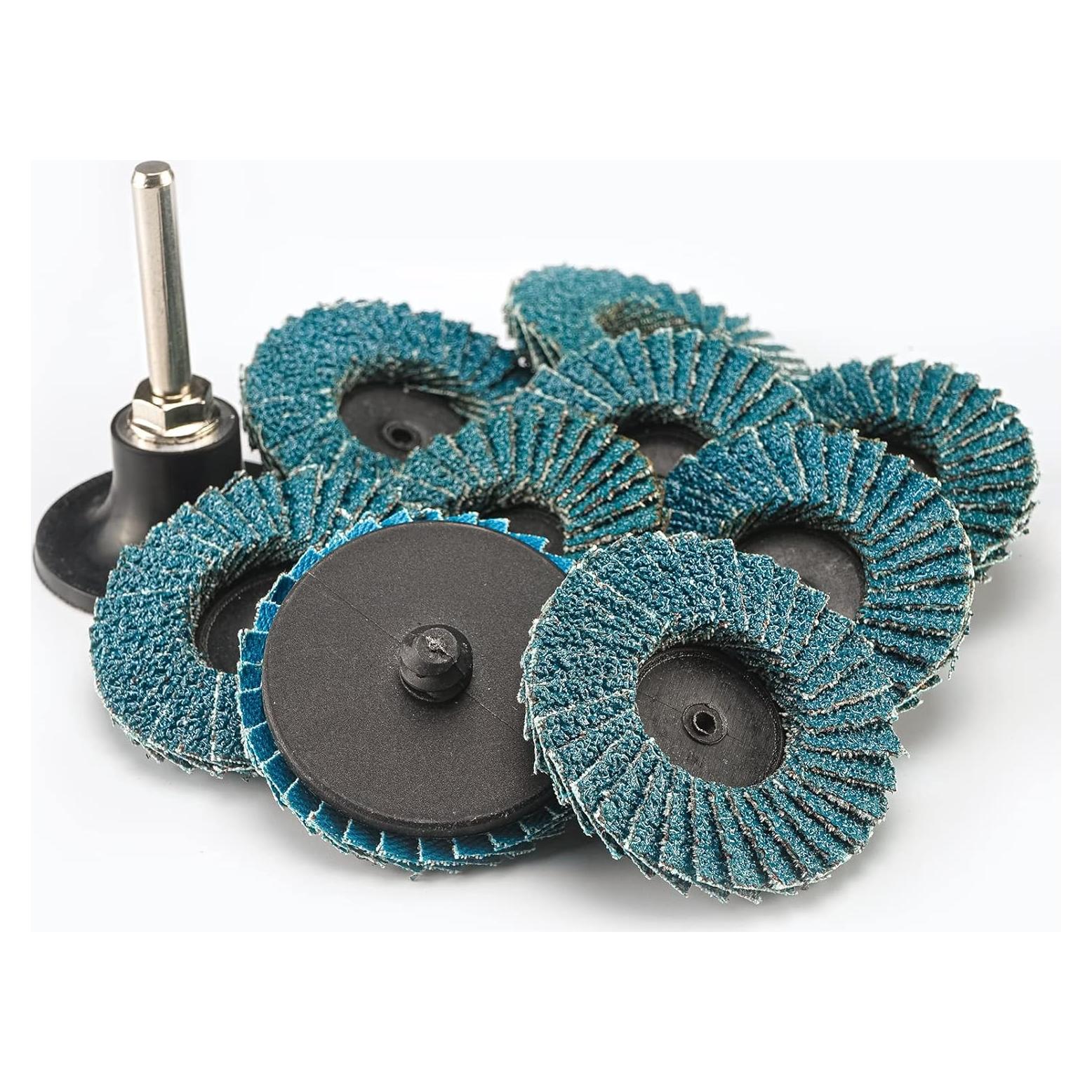 30 Pcs Disco de Aletas 5.1cm RENOTEC Grano 40/60/80 para Pulido