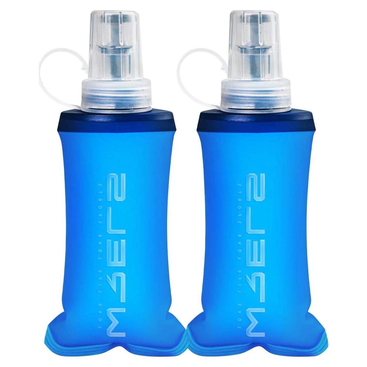 Botella de Agua Plegable WRELS 150ml - 2 Paquetes Azul Oscuro