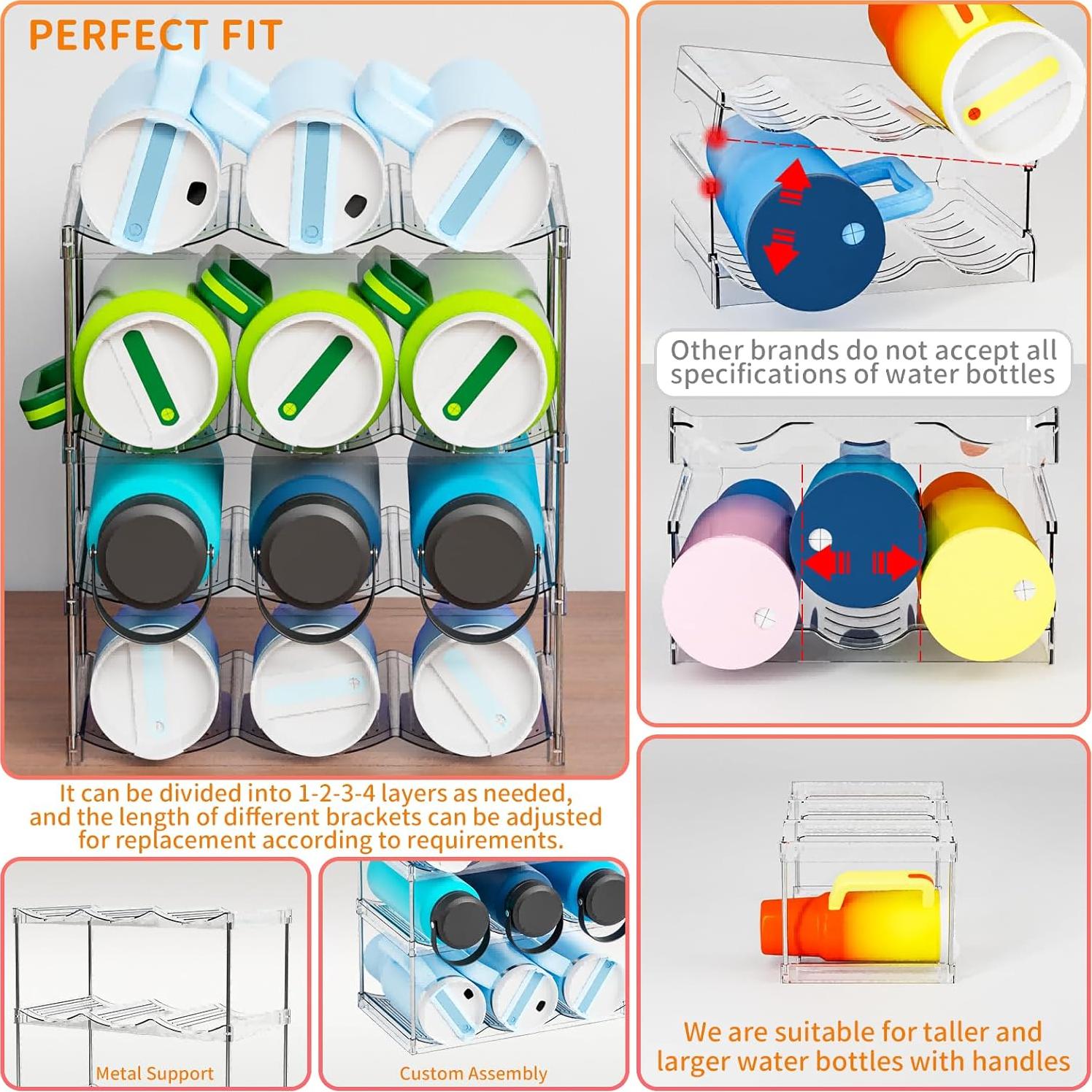 Organizador apilable de botellas Yieach para tazas 40 OZ