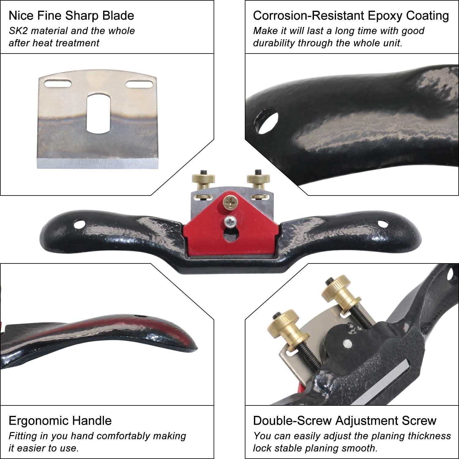 Afilador Ajustable Boeray + 4 Cuchillas + Plano Carpintería