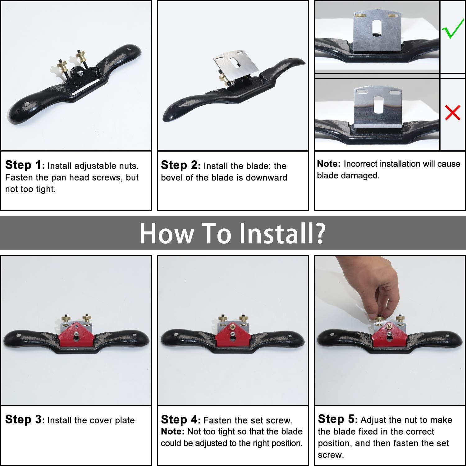 Afilador Ajustable Boeray + 4 Cuchillas + Plano Carpintería