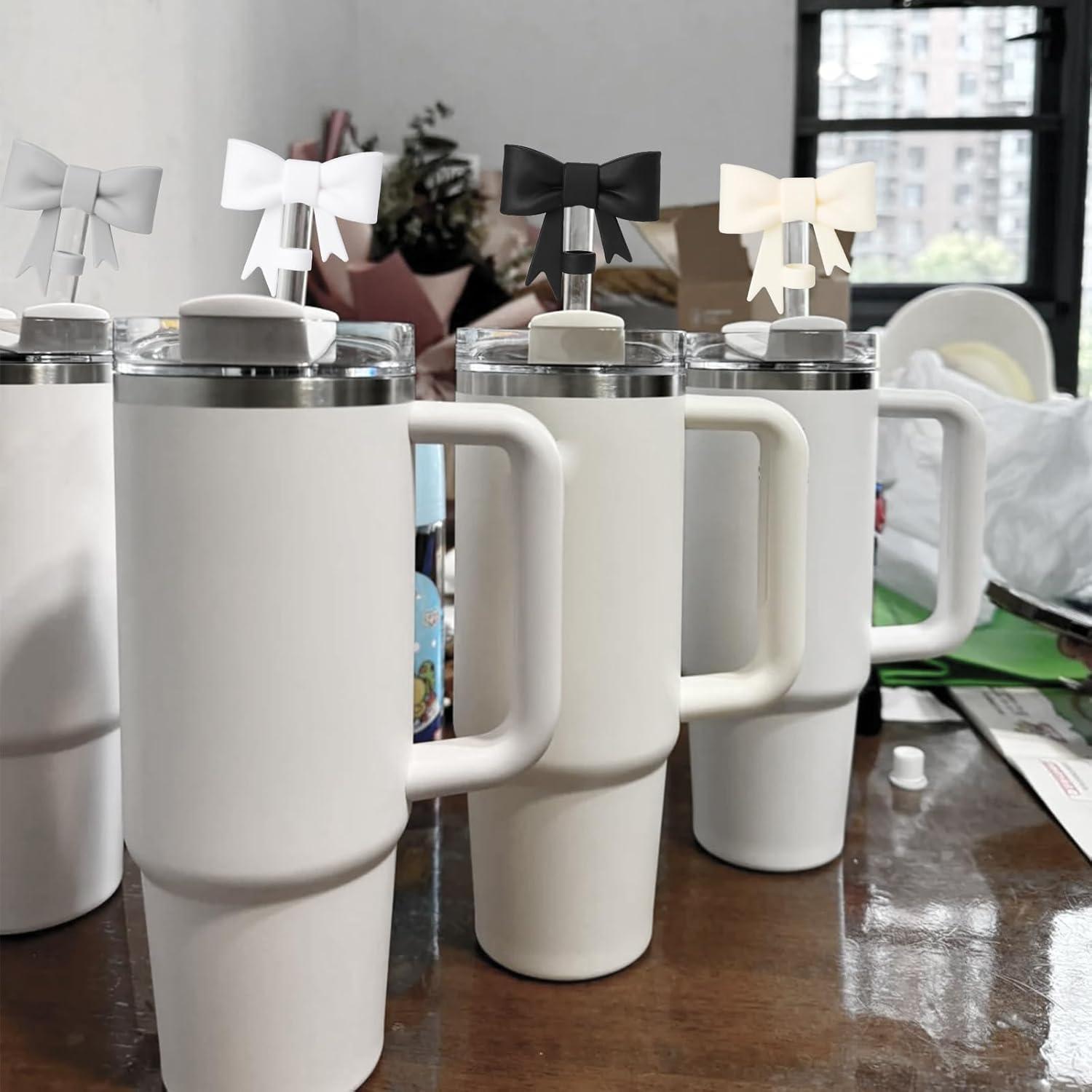 Cubierta de paja reutilizable Jinshining para taza Stanley 30/40 oz