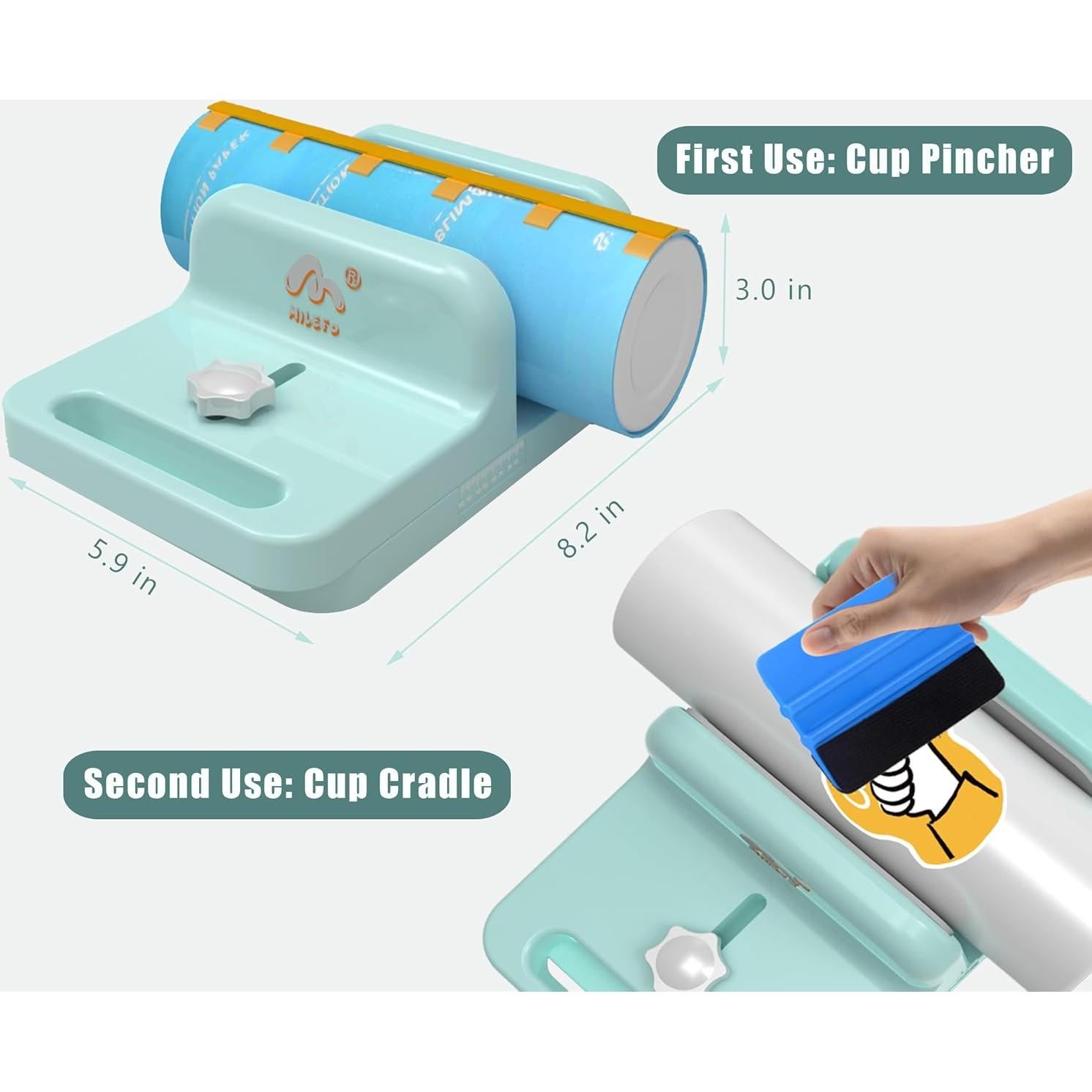 Soporte Ajustable para Vaso MiLefo Verde Azulado 20oz 30oz