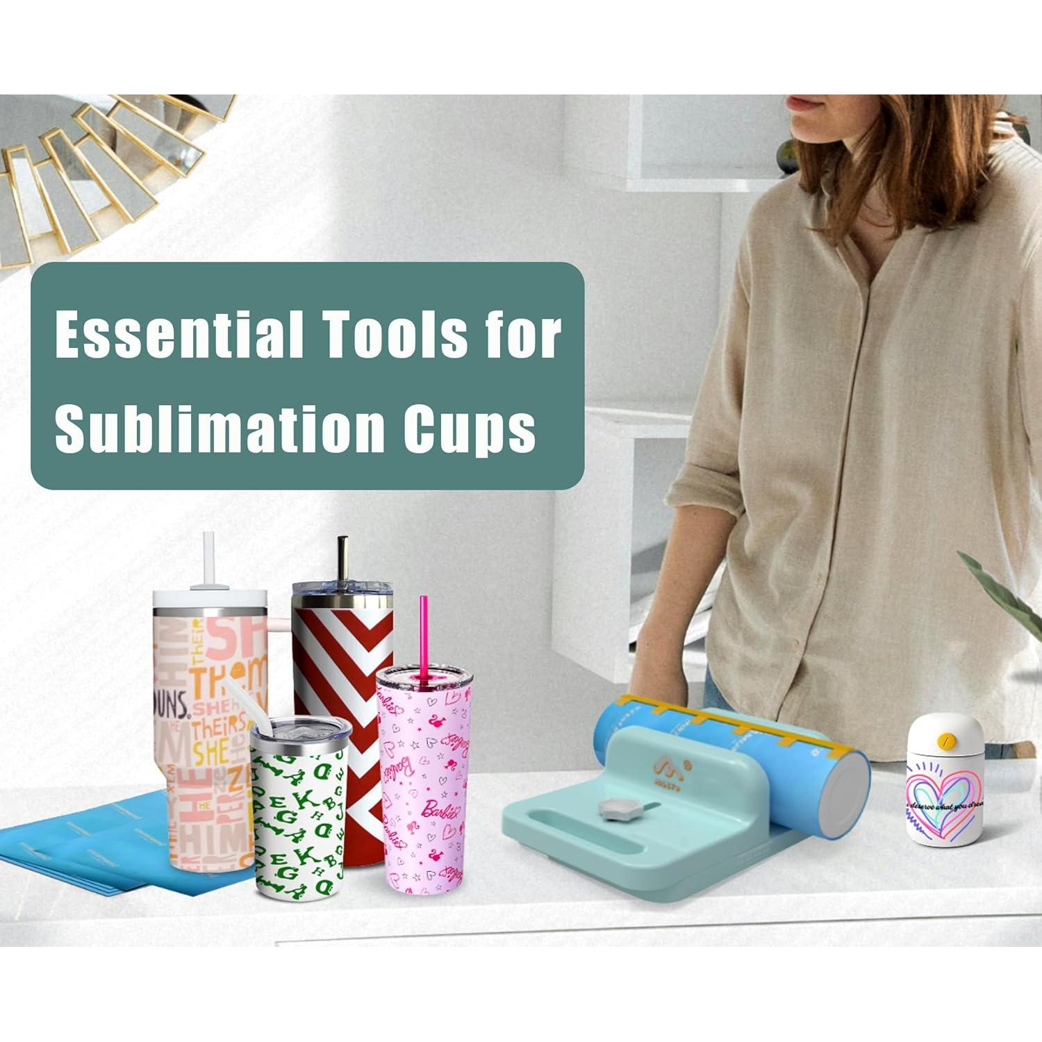 Soporte Ajustable para Vaso MiLefo Verde Azulado 20oz 30oz